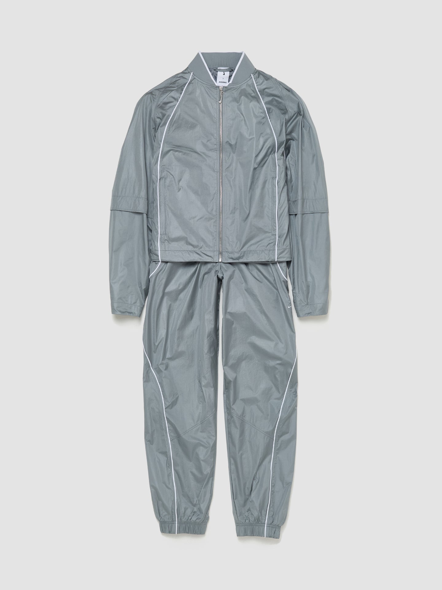 x Jacquemus Track Jacket in Particle Grey & White