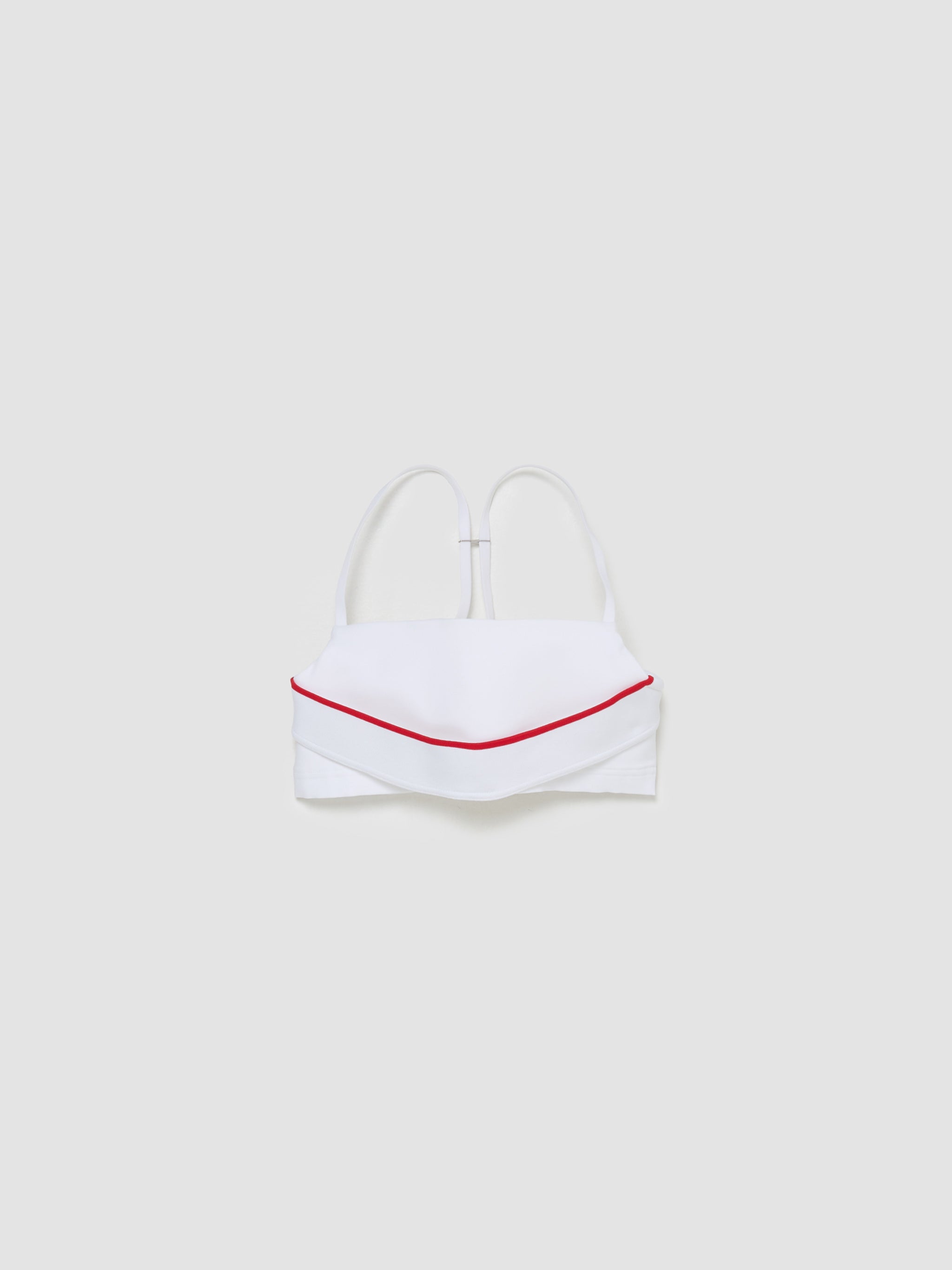 x Jacquemus Bra in White & University Red