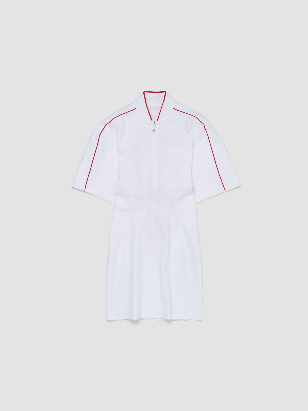 x Jacquemus Dress in White & University Red