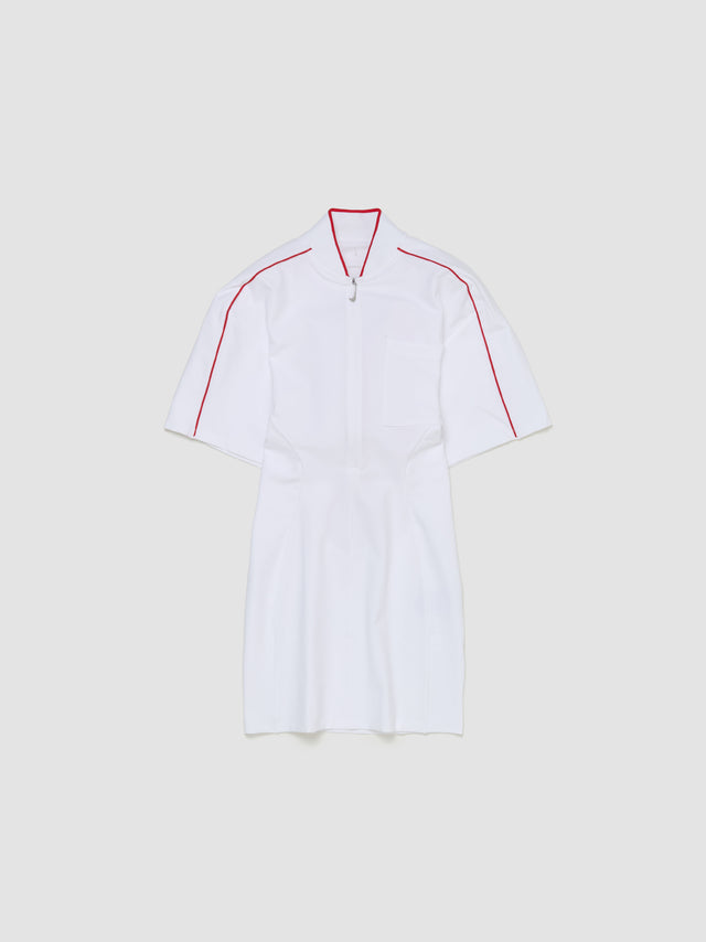 x Jacquemus Dress in White & University Red