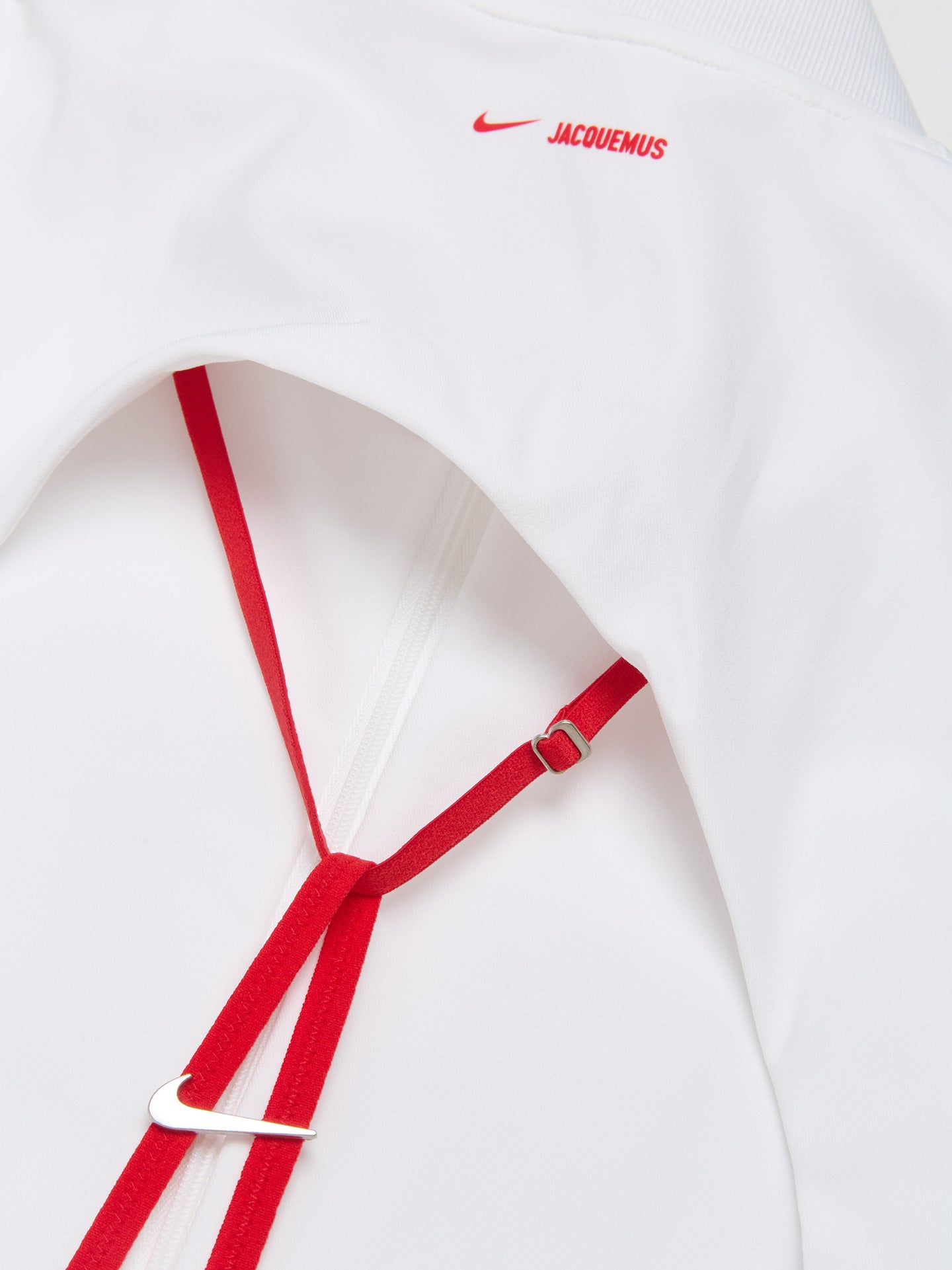 x Jacquemus Dress in White & University Red