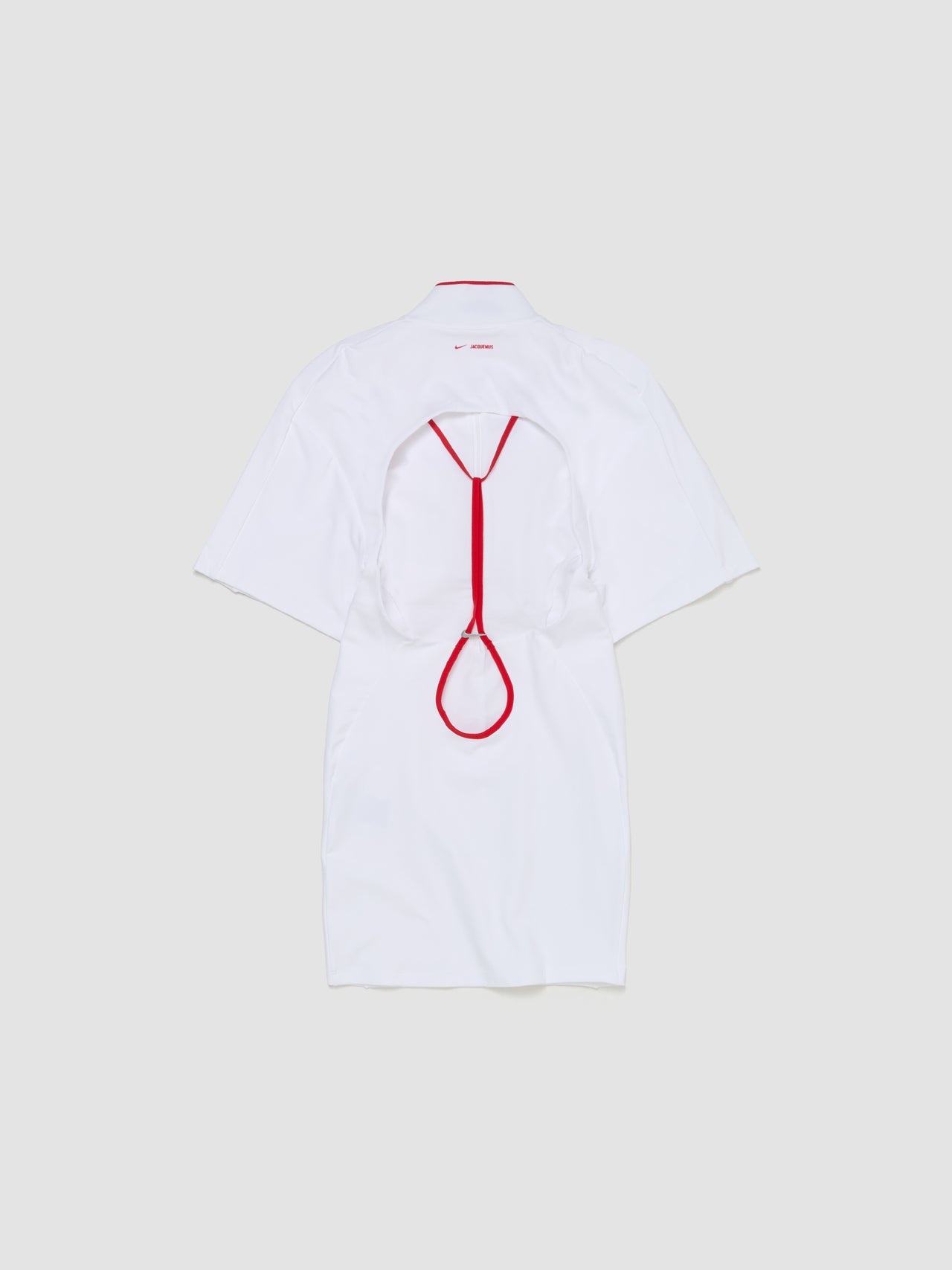 x Jacquemus Dress in White & University Red