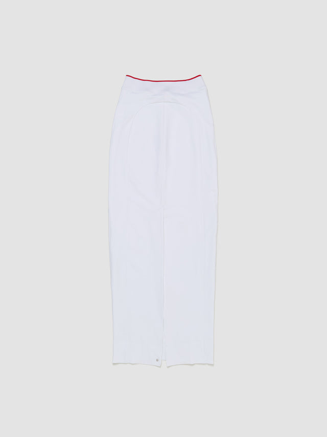 x Jacquemus Skirt in White & University Red