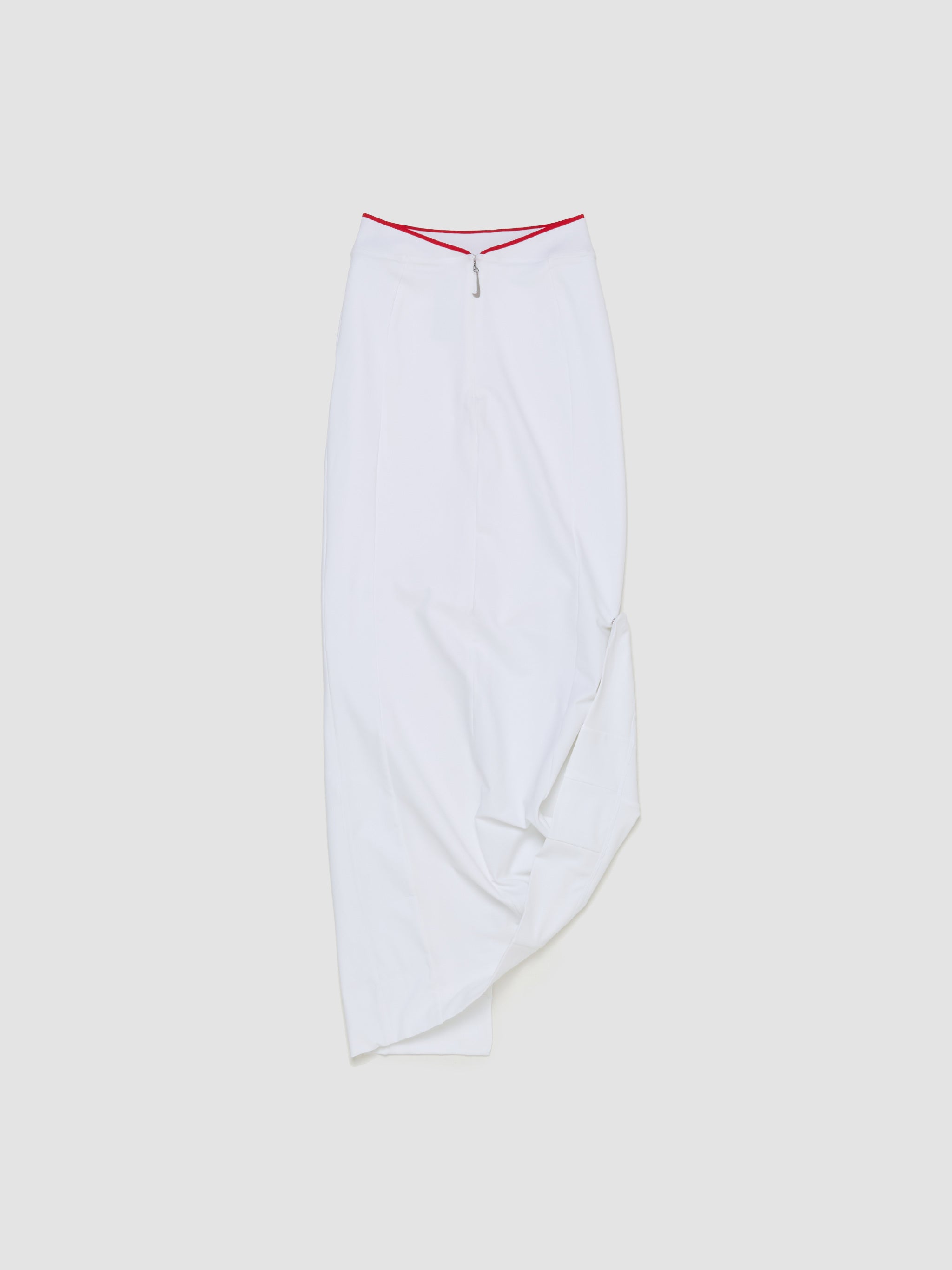 x Jacquemus Skirt in White & University Red