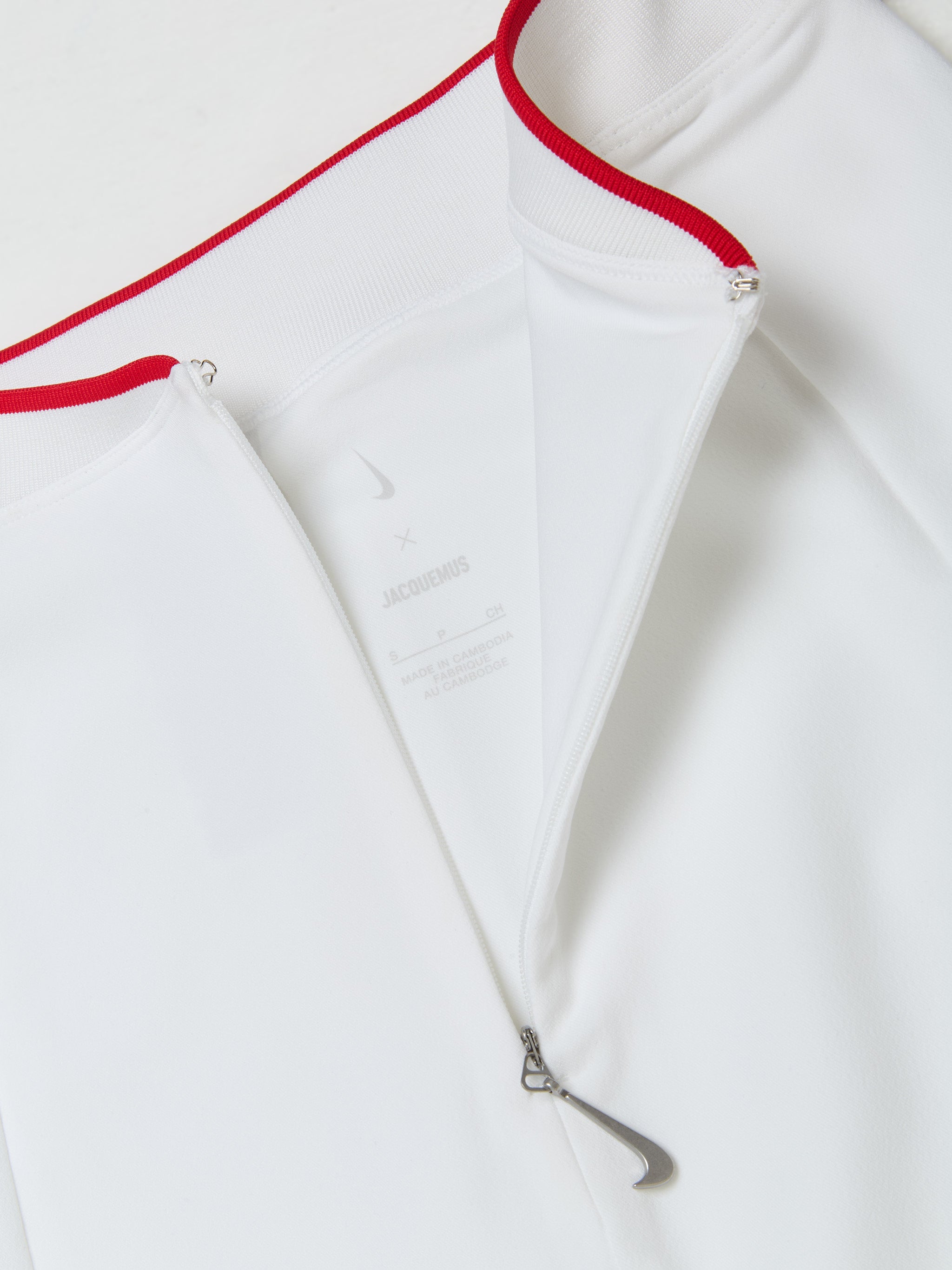 x Jacquemus Skirt in White & University Red