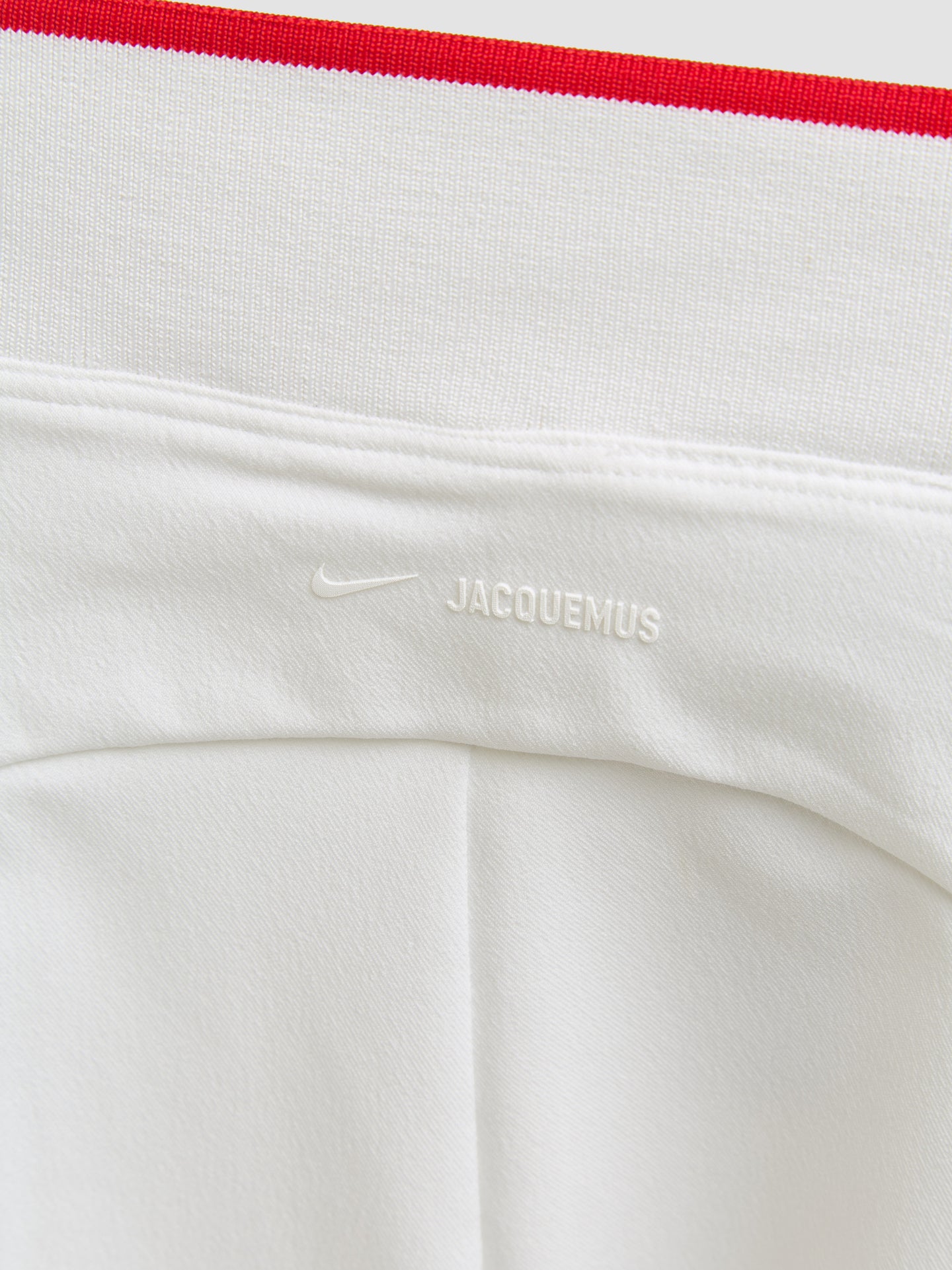 x Jacquemus Skirt in White & University Red