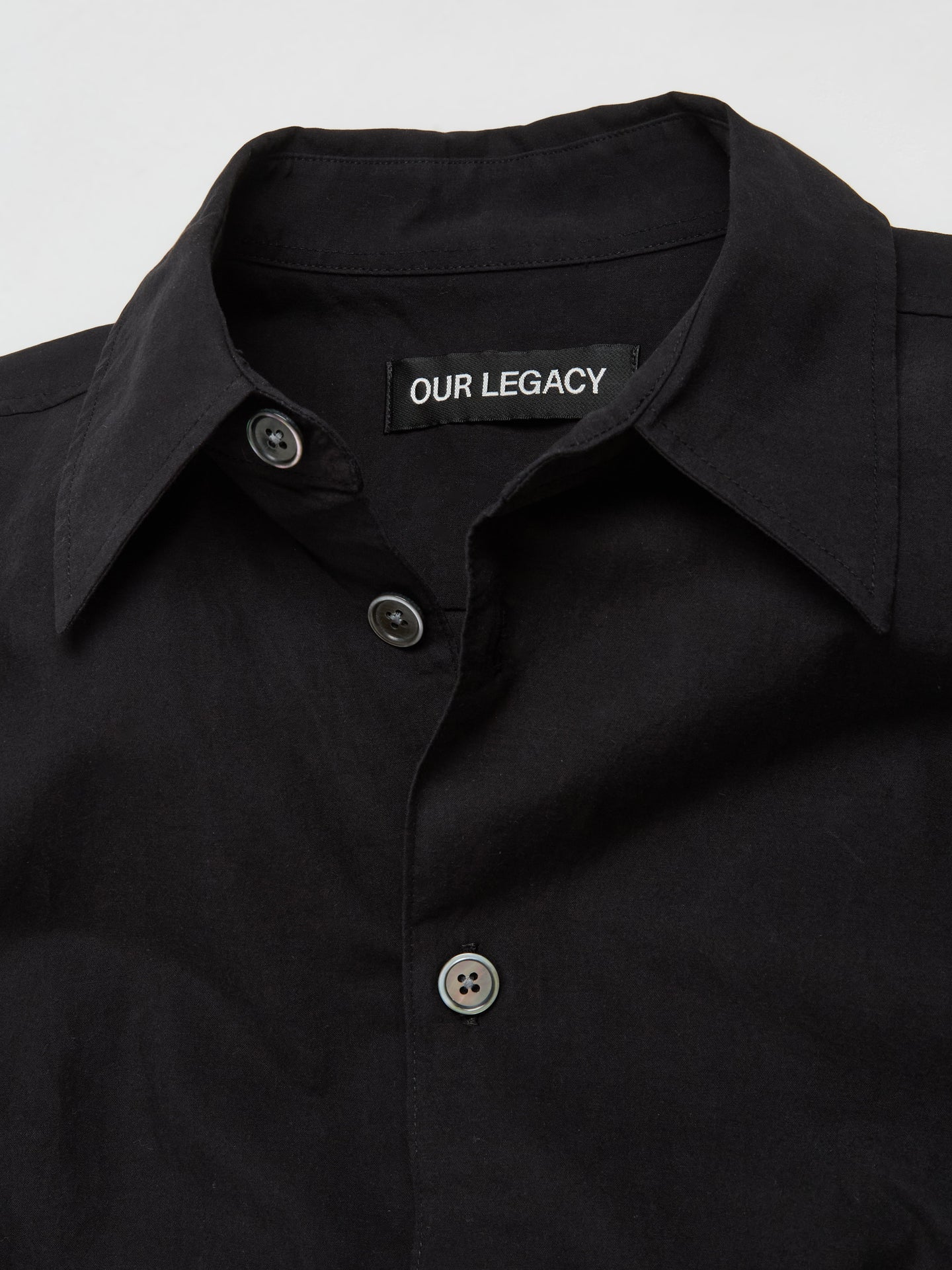 Beyond Liquid Poplin Shirt in Black