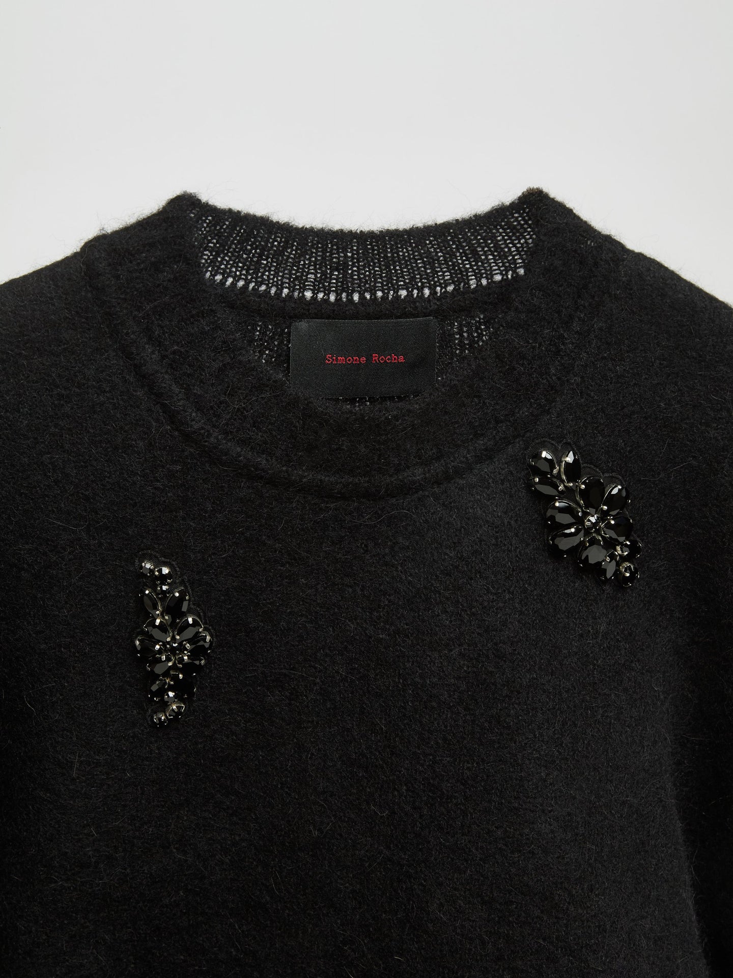 Alpaca Knit Relaxed Jumper in Black