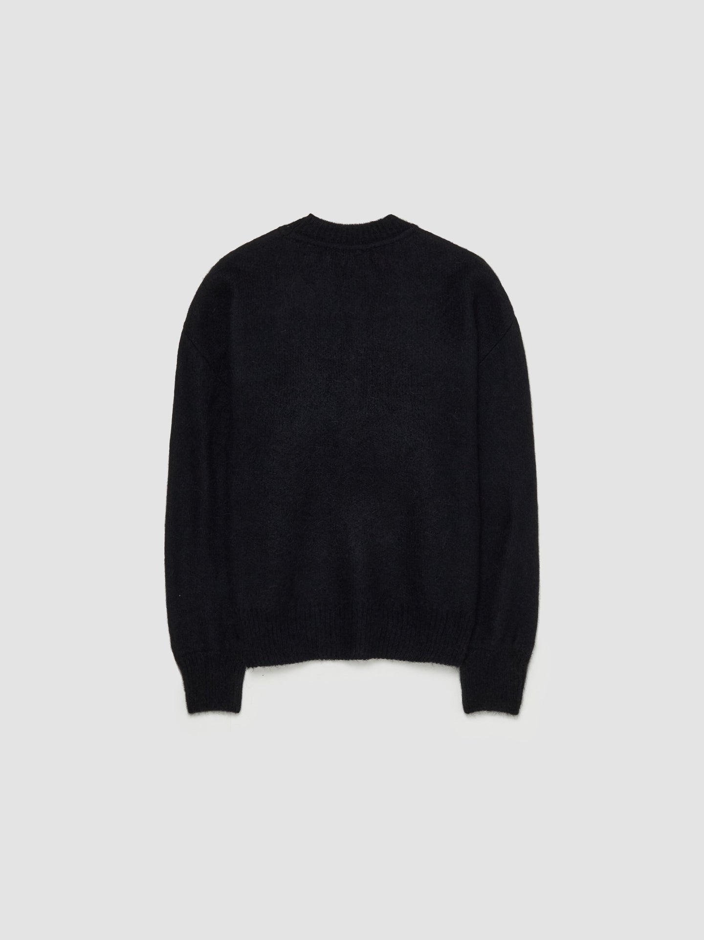 Alpaca Knit Relaxed Jumper in Black