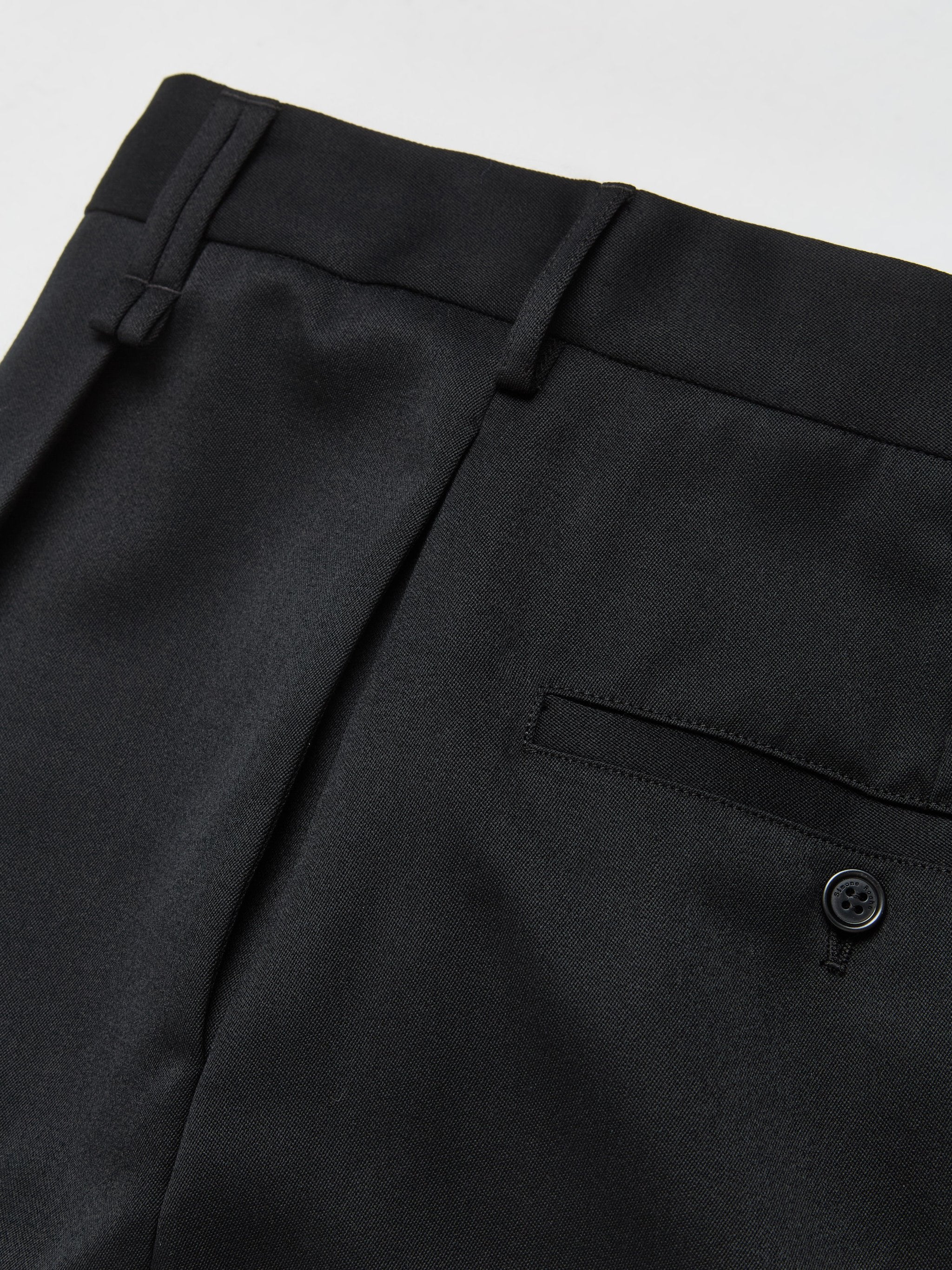 Wide Leg Trousers in Black