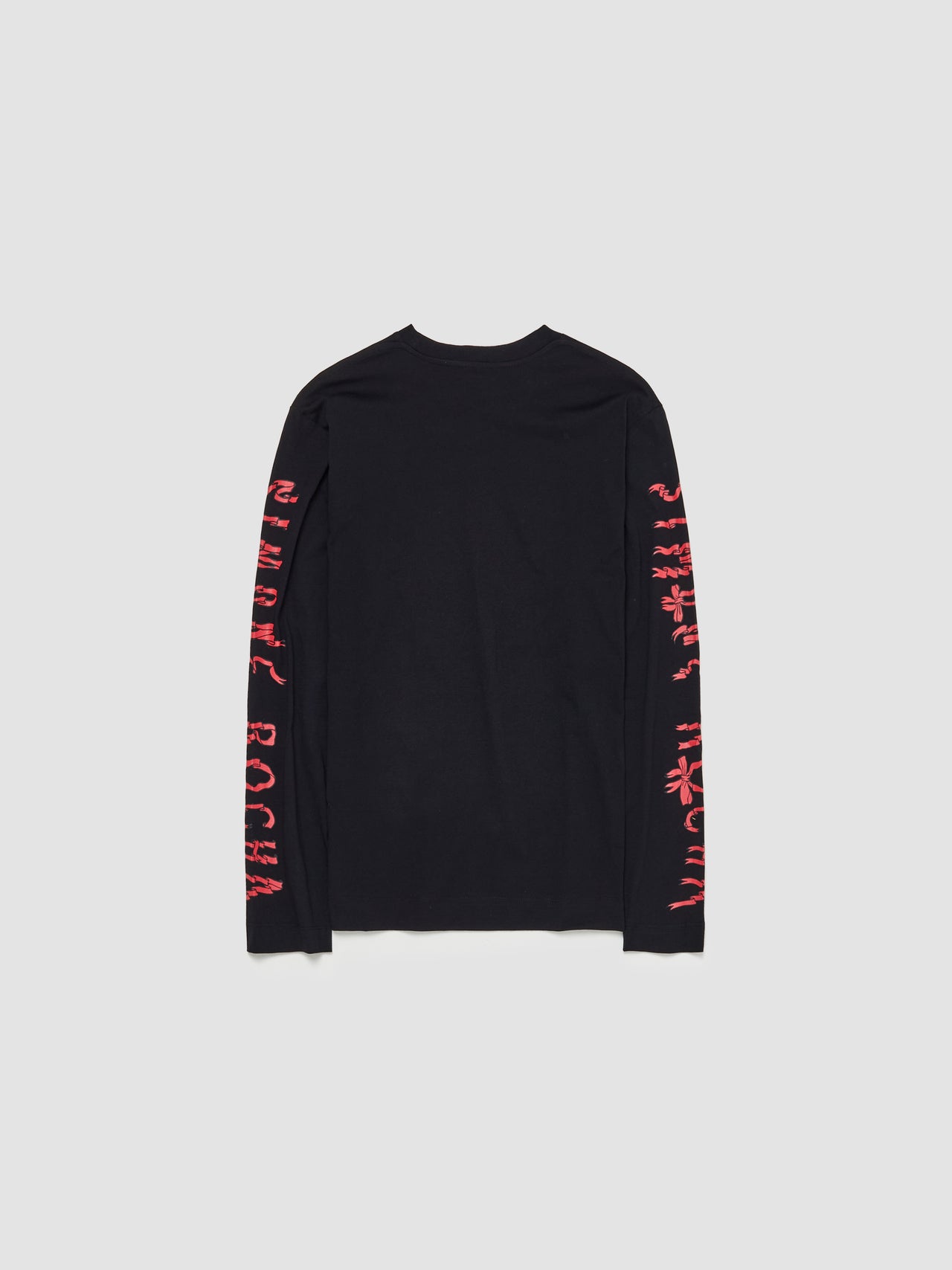 Long Sleeve T-Shirt in Black & Red