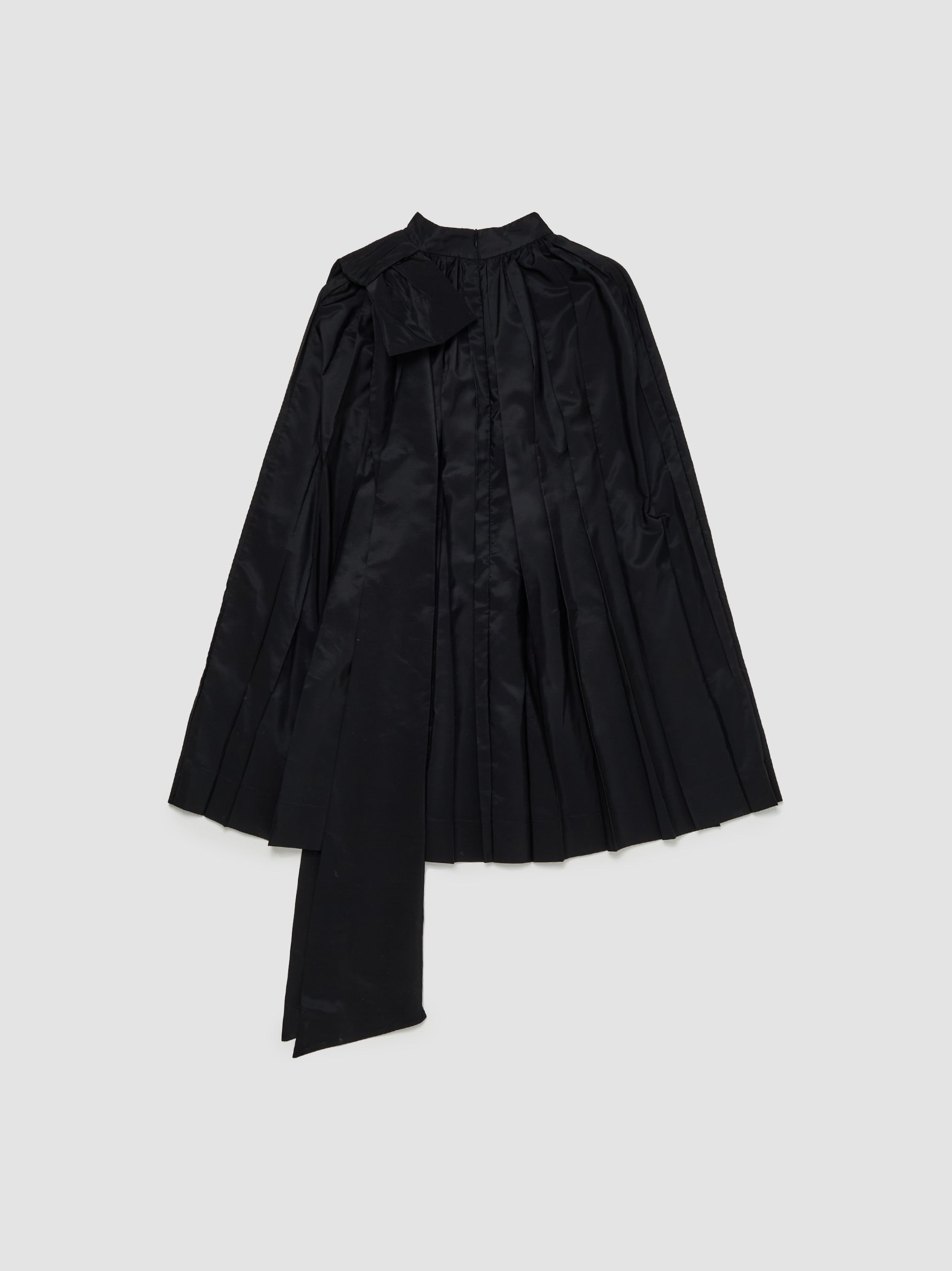 Simone Rocha - Short Pleated Cascade Cape Dress in Black - 7309-0469 Voo Store Simone Rocha - Short Pleated Cascade Cape Dress in Black - 7309-0469 Voo Store