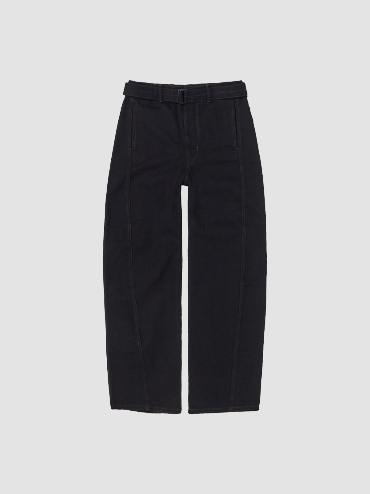 Twisted Belted Pants in Black