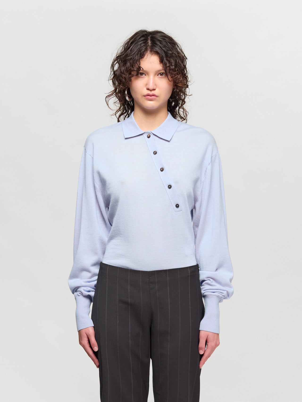 Le Body Tordu Merino in Blue