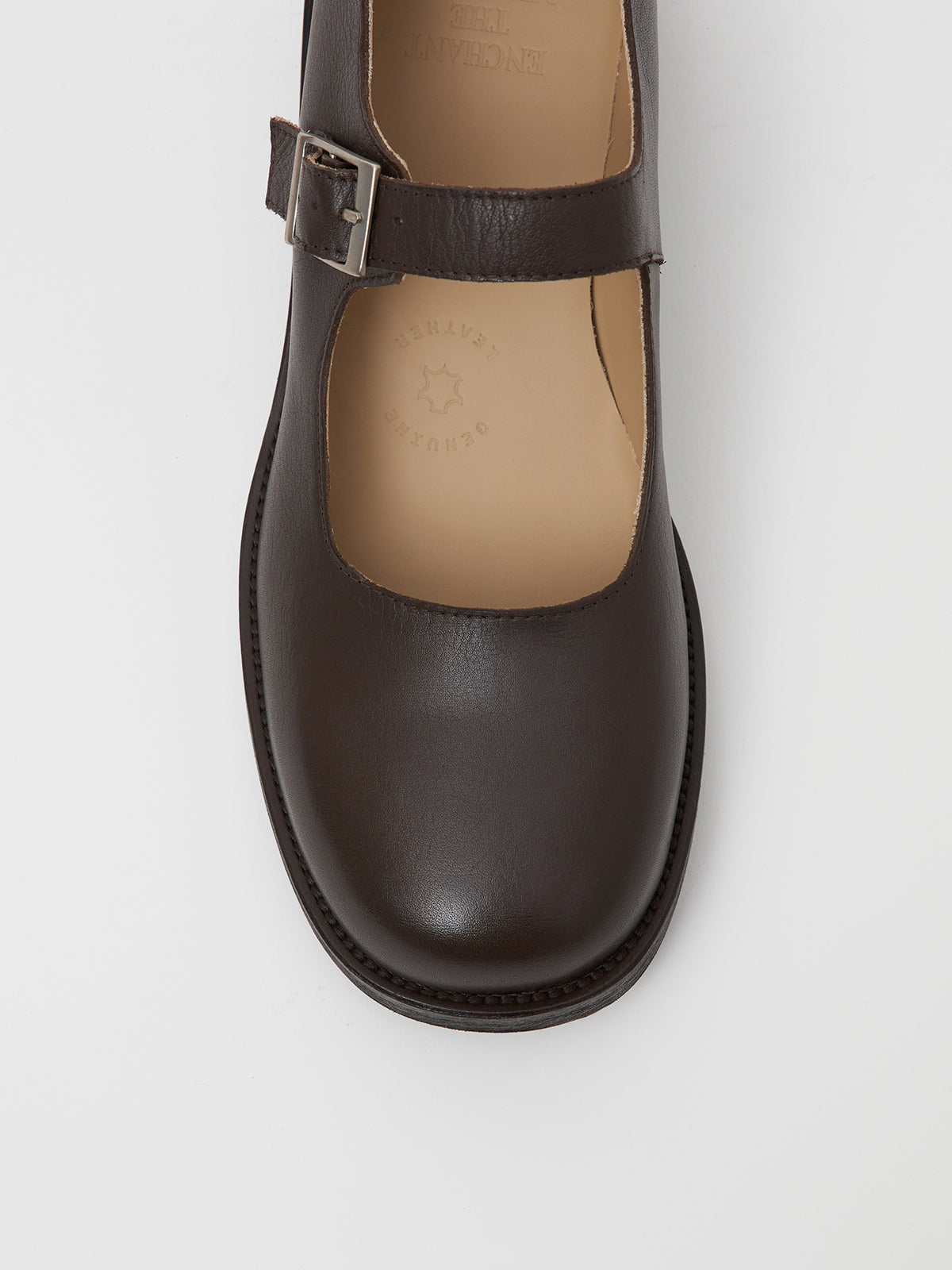 Mary Jane Shoes in Umber