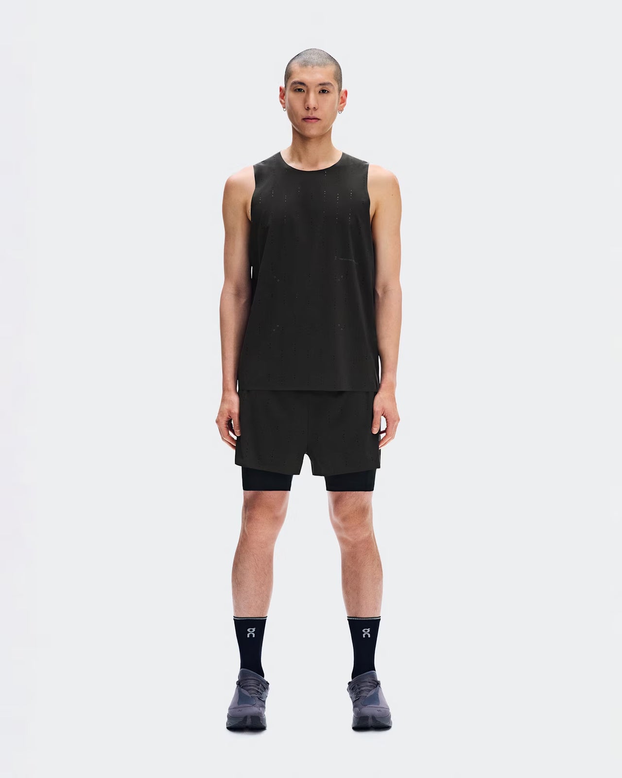 x PAF Zero 2-in-1 Shorts in Molasses & Black