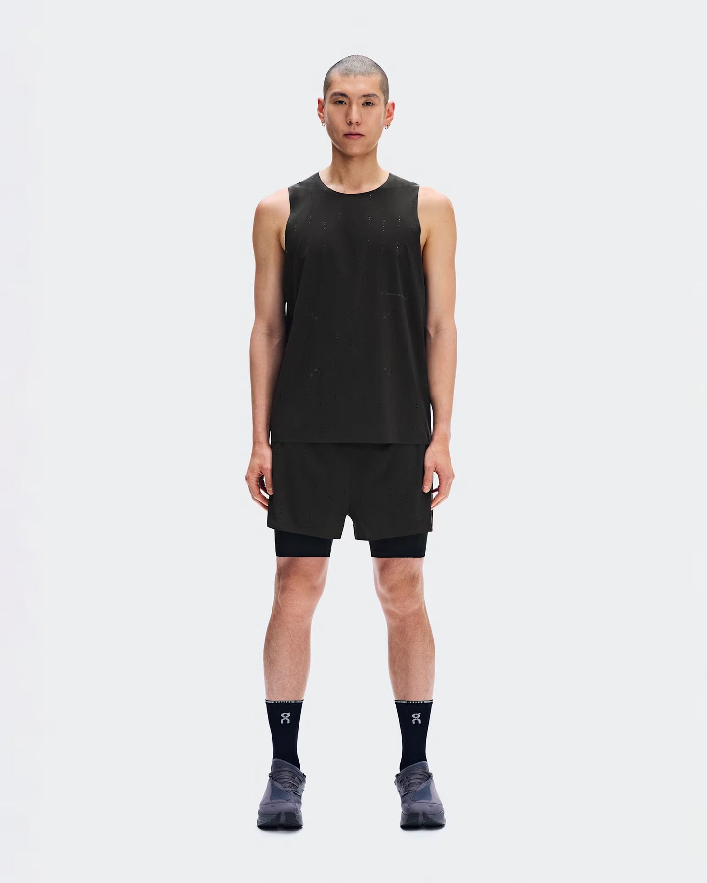 x PAF Zero 2-in-1 Shorts in Molasses & Black