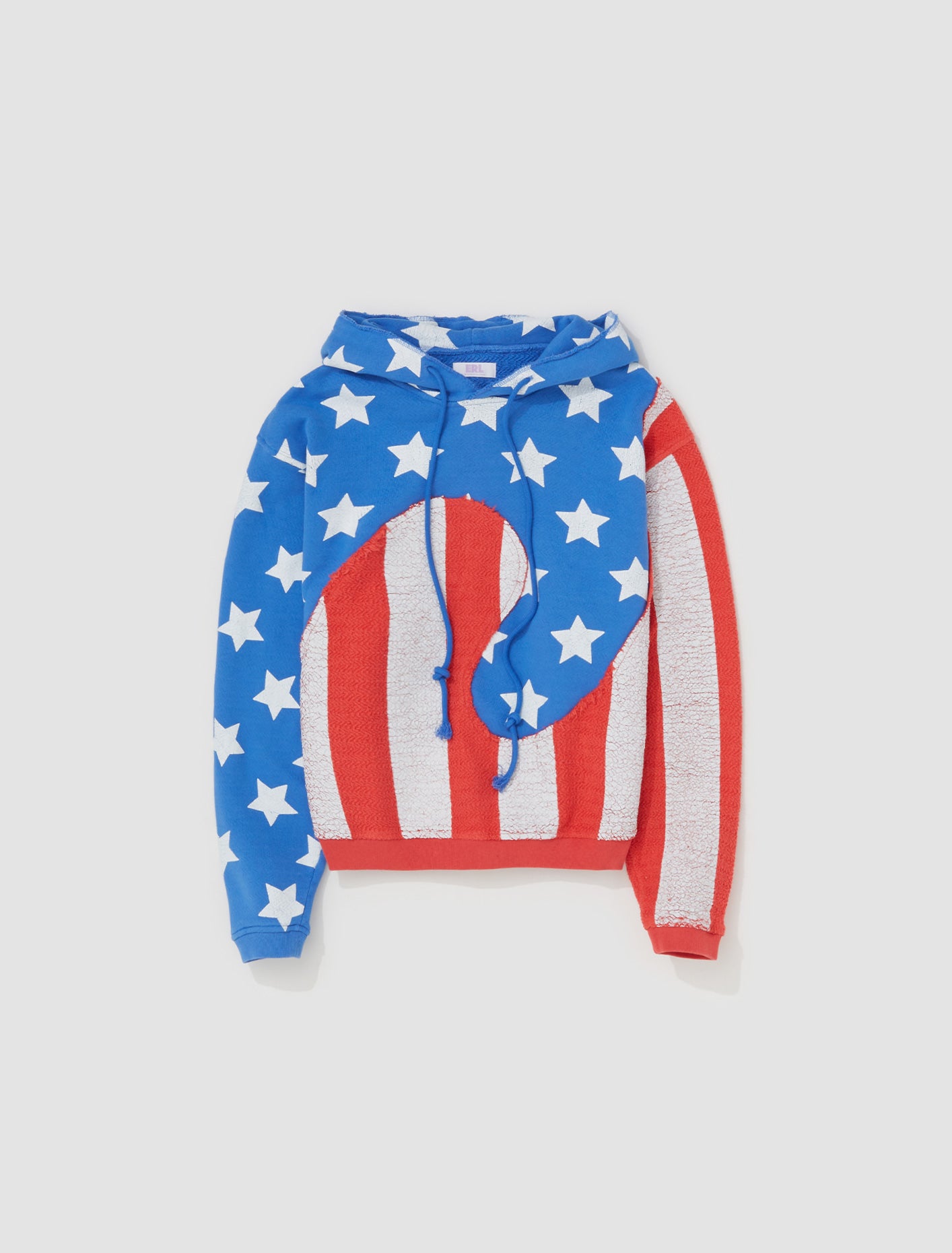 Stars and Stripes Swirl Hoodie in Blue