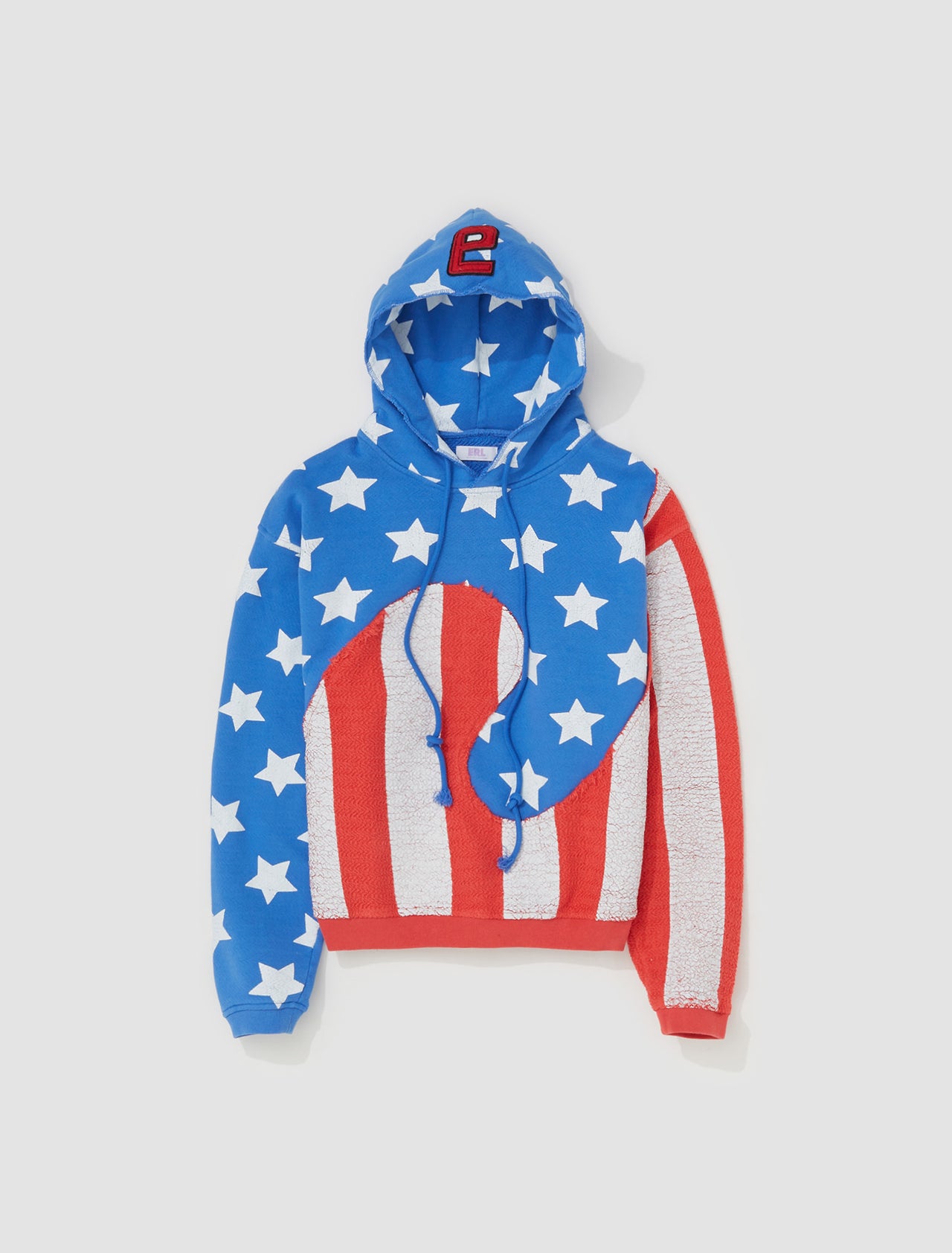 Stars and Stripes Swirl Hoodie in Blue