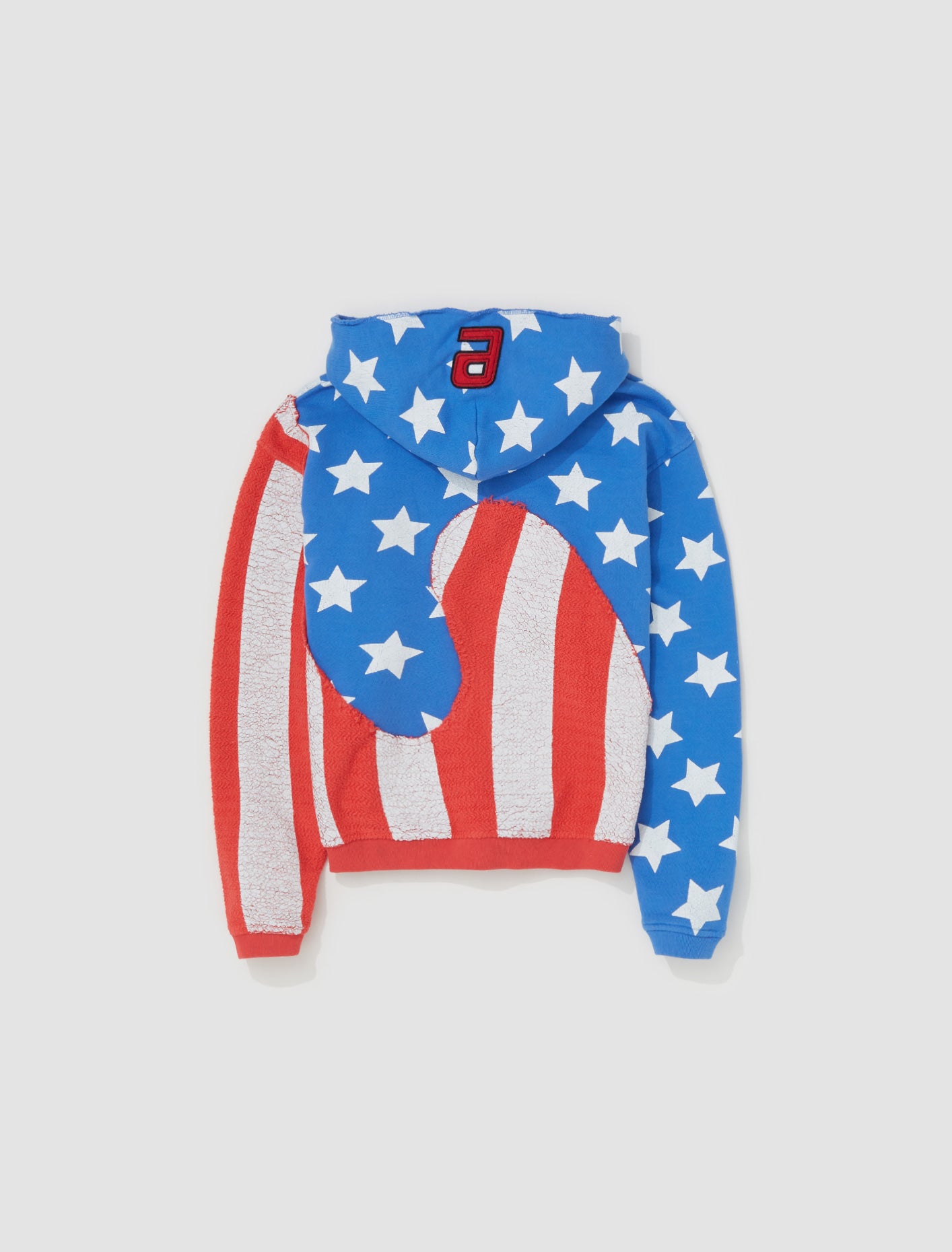 Stars and Stripes Swirl Hoodie in Blue