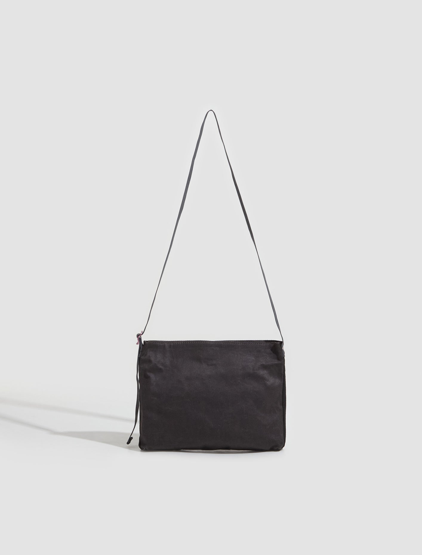 Crossbody Wax Cotton Bag in Grey