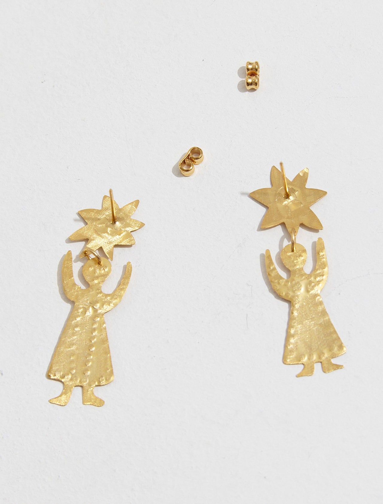 Tête de Soleil Earrings in Gold