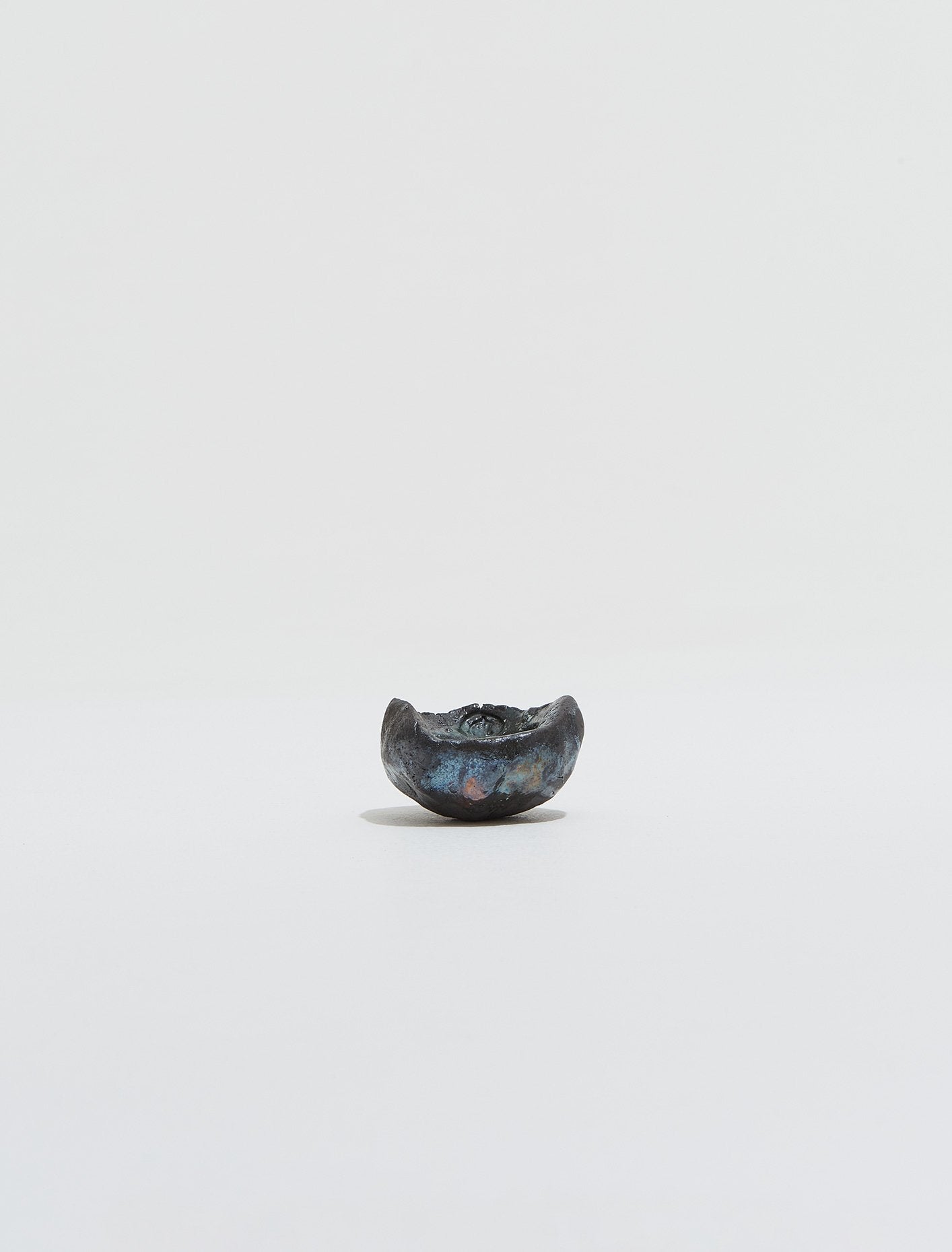 Small Raku Incense Bowl