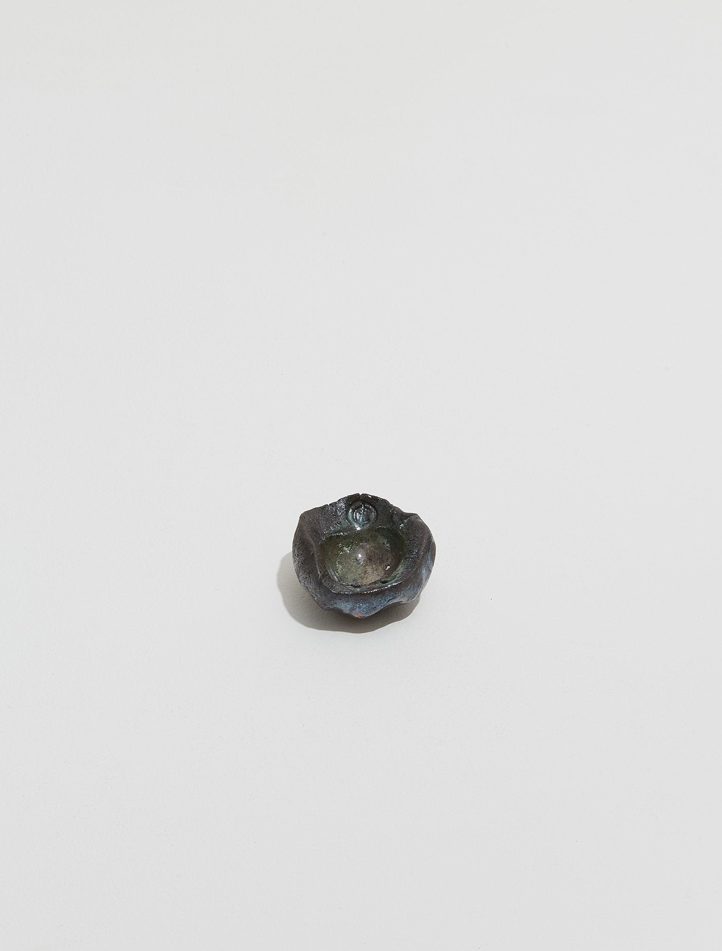 Small Raku Incense Bowl