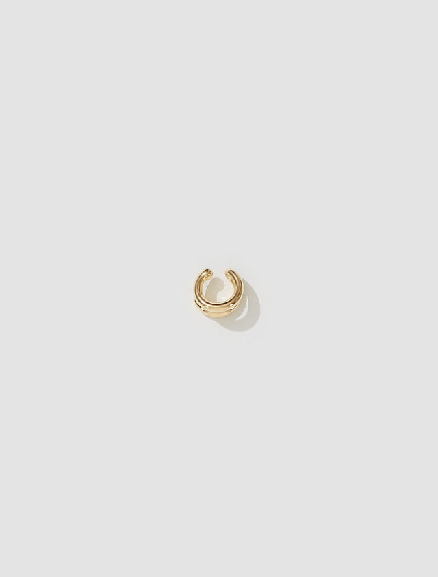 Around Ear Cuff in Plated Gold