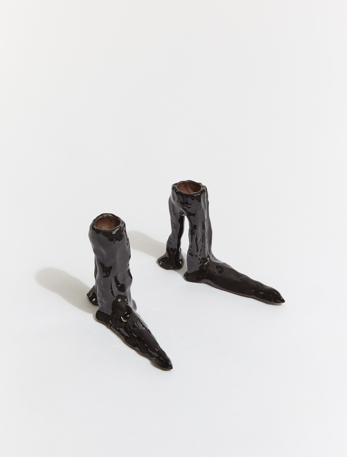 High Heel Candle Holders in Black