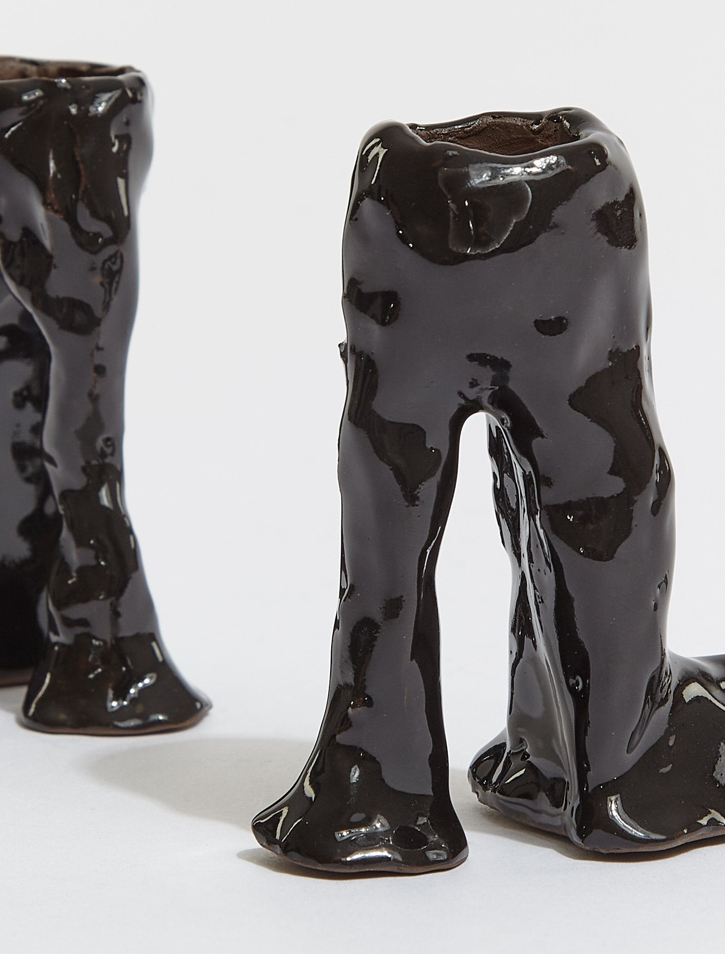 High Heel Candle Holders in Black