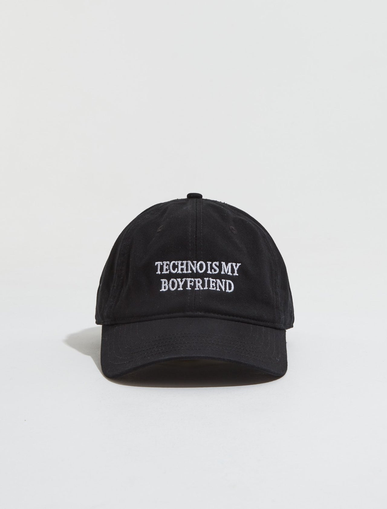 Techno is My Boyfriend Cap in Black