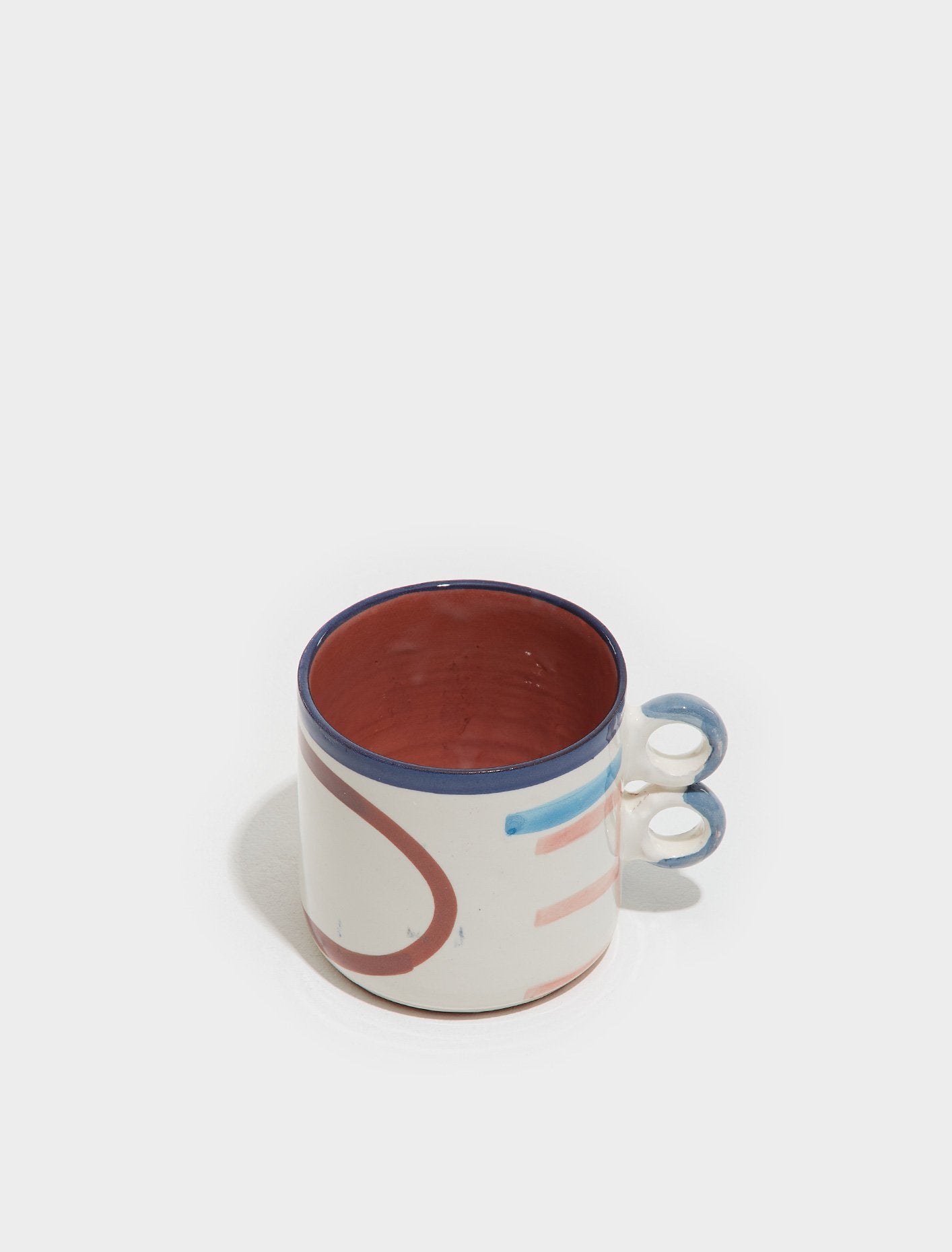 Handpainted Mug "Two Fingers 4"