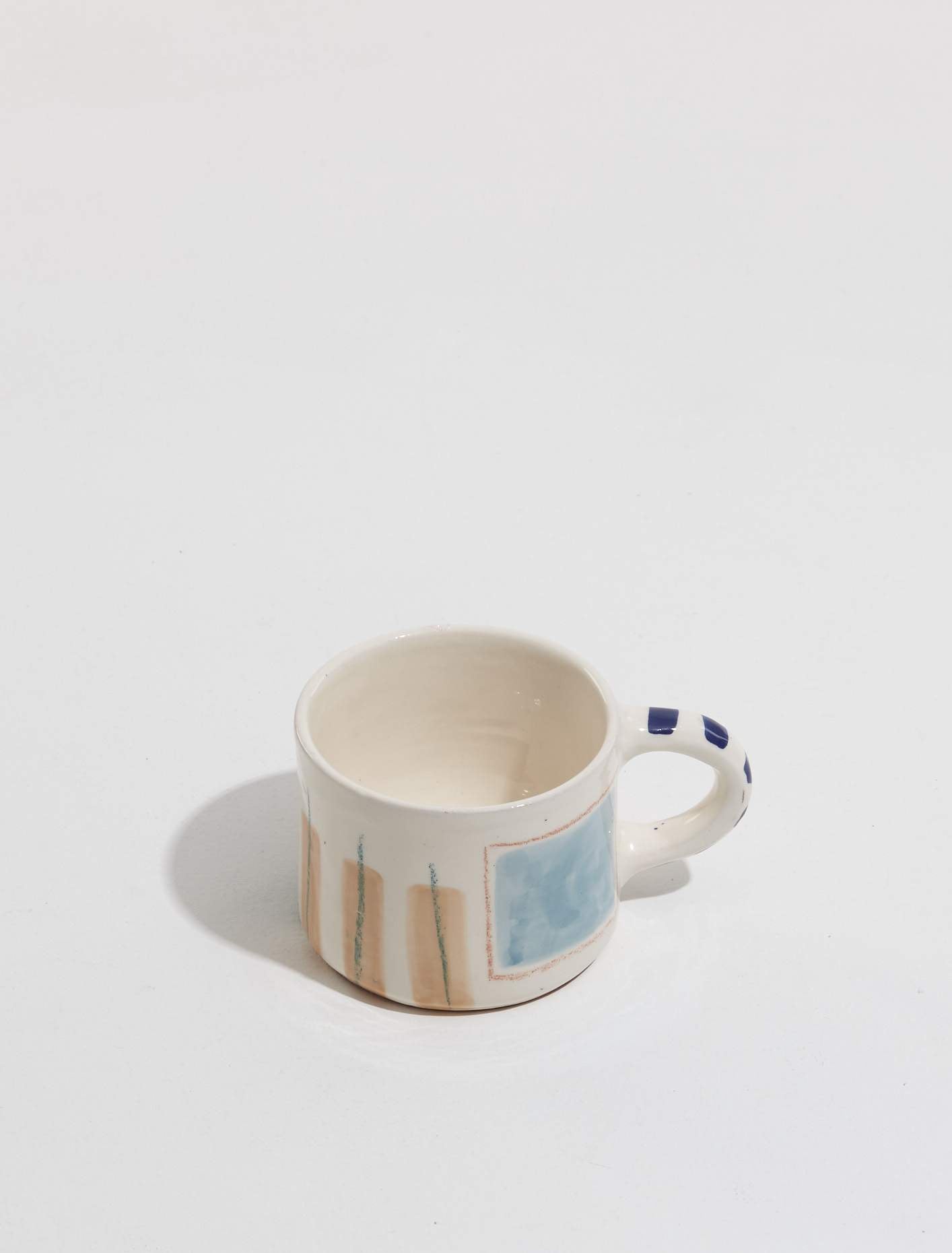 Handpainted Mug "Love Mug Blue Window"