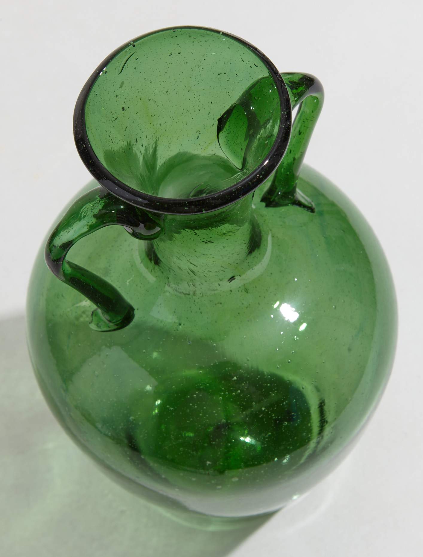 Amphora Vase in Emerald