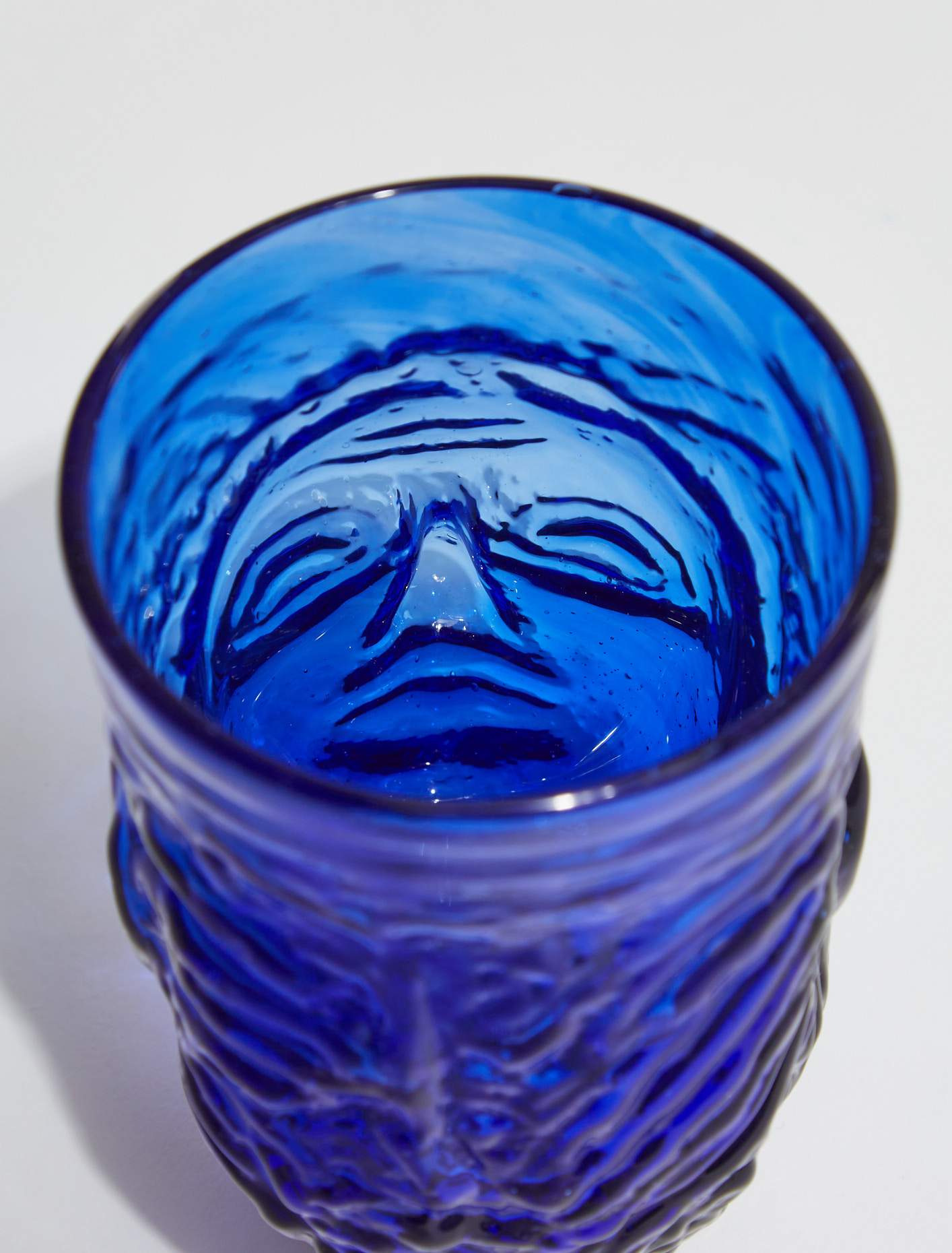 Tête Glass in Blue