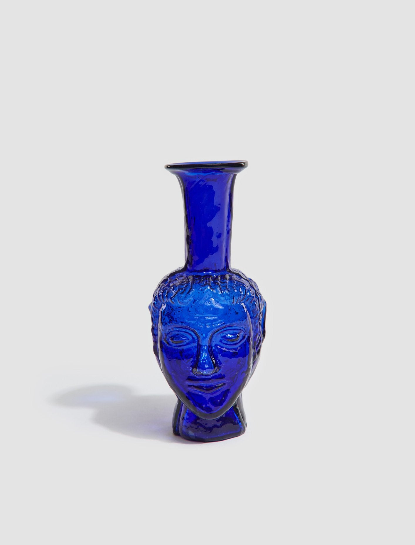 Tête Vase in Blue