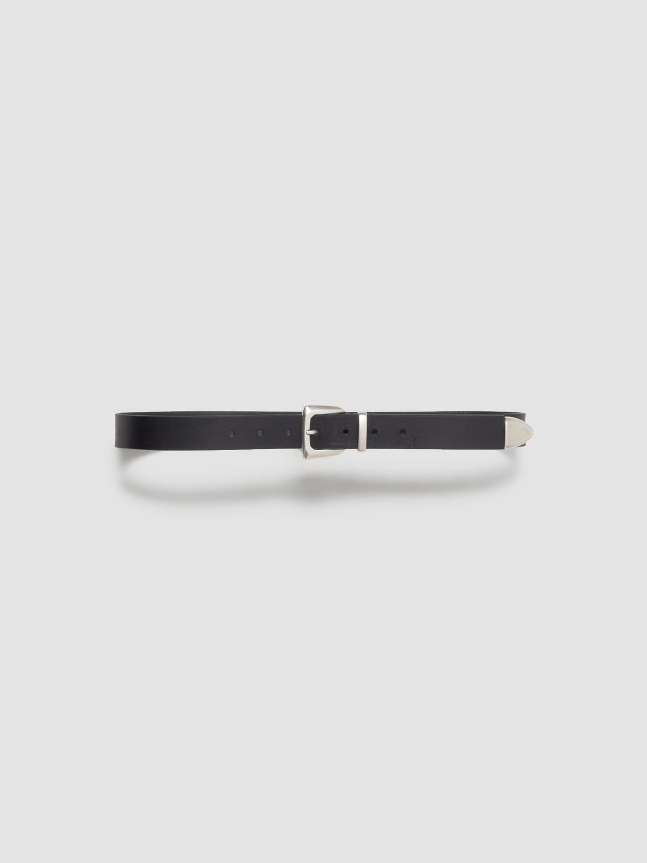 M2418 Leather Belt in Black