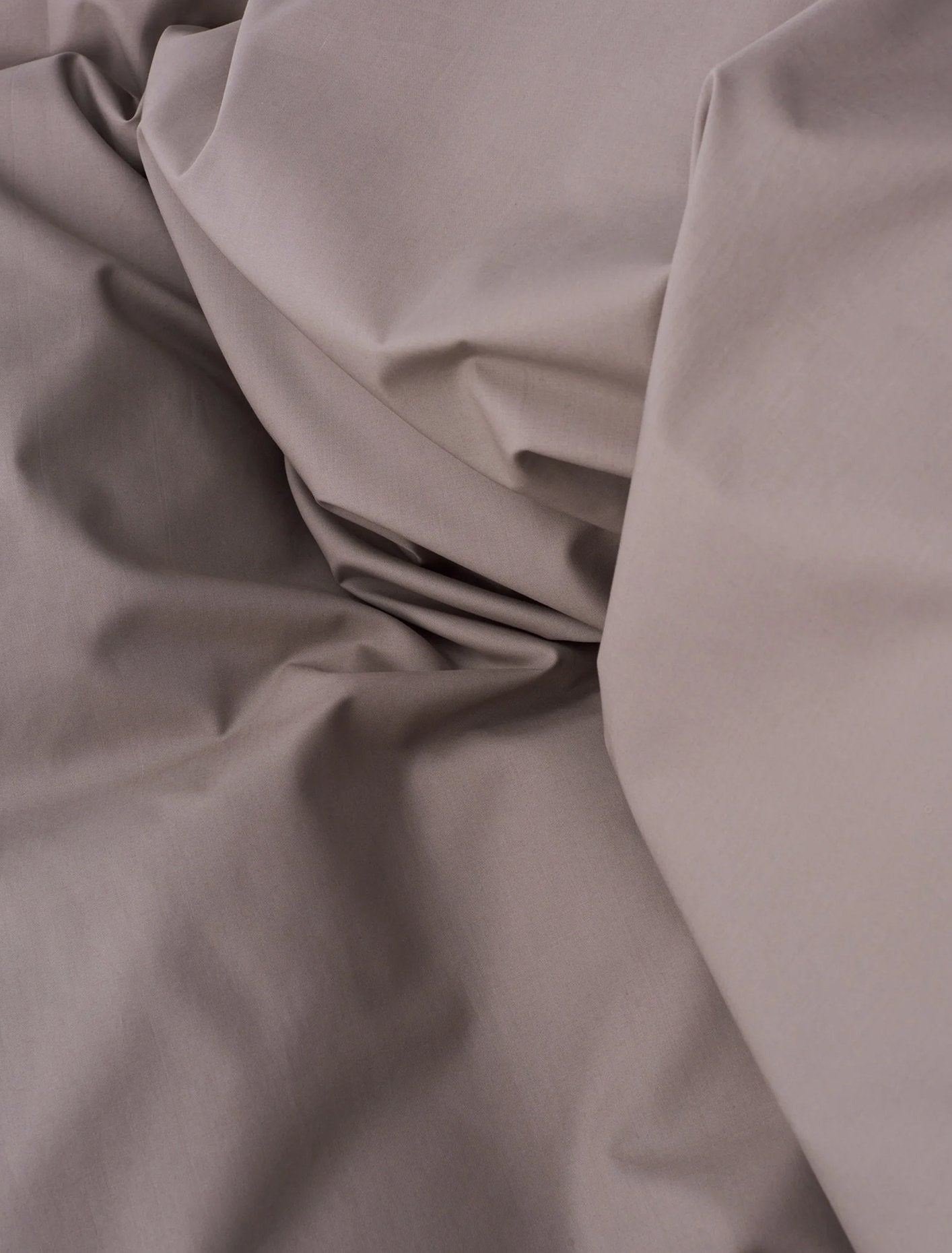 Pure Poplin Duvet Cover in Mud