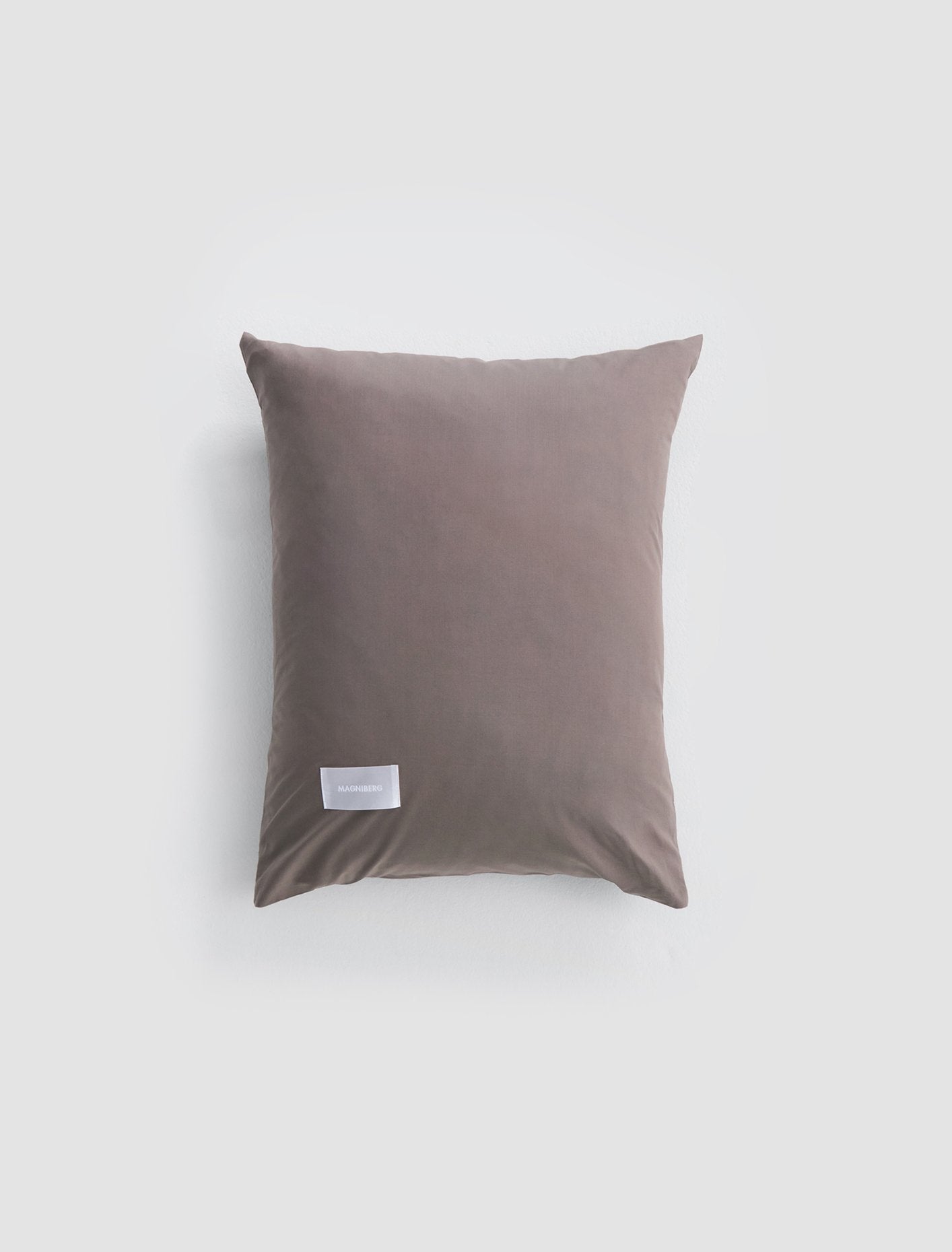 Pure Poplin Pillow Case in Mud