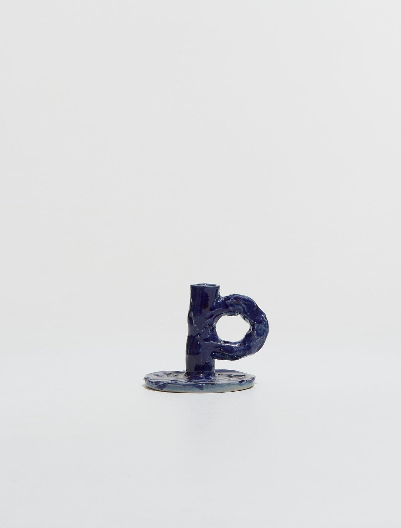 Studio Candlestick in Dark Blue