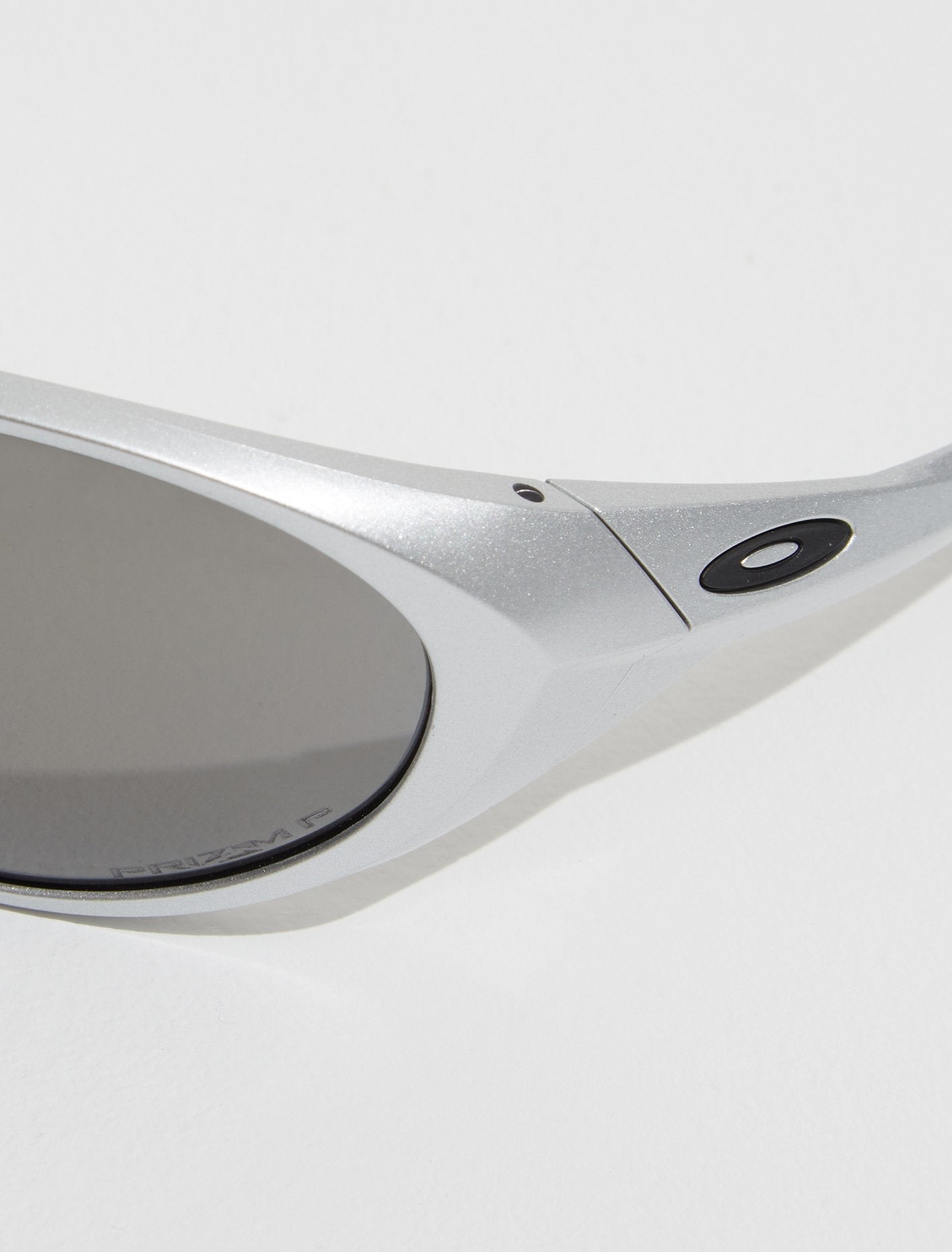 Eye Jacket Redux in Silver with Prizm Black Polarized Lenses