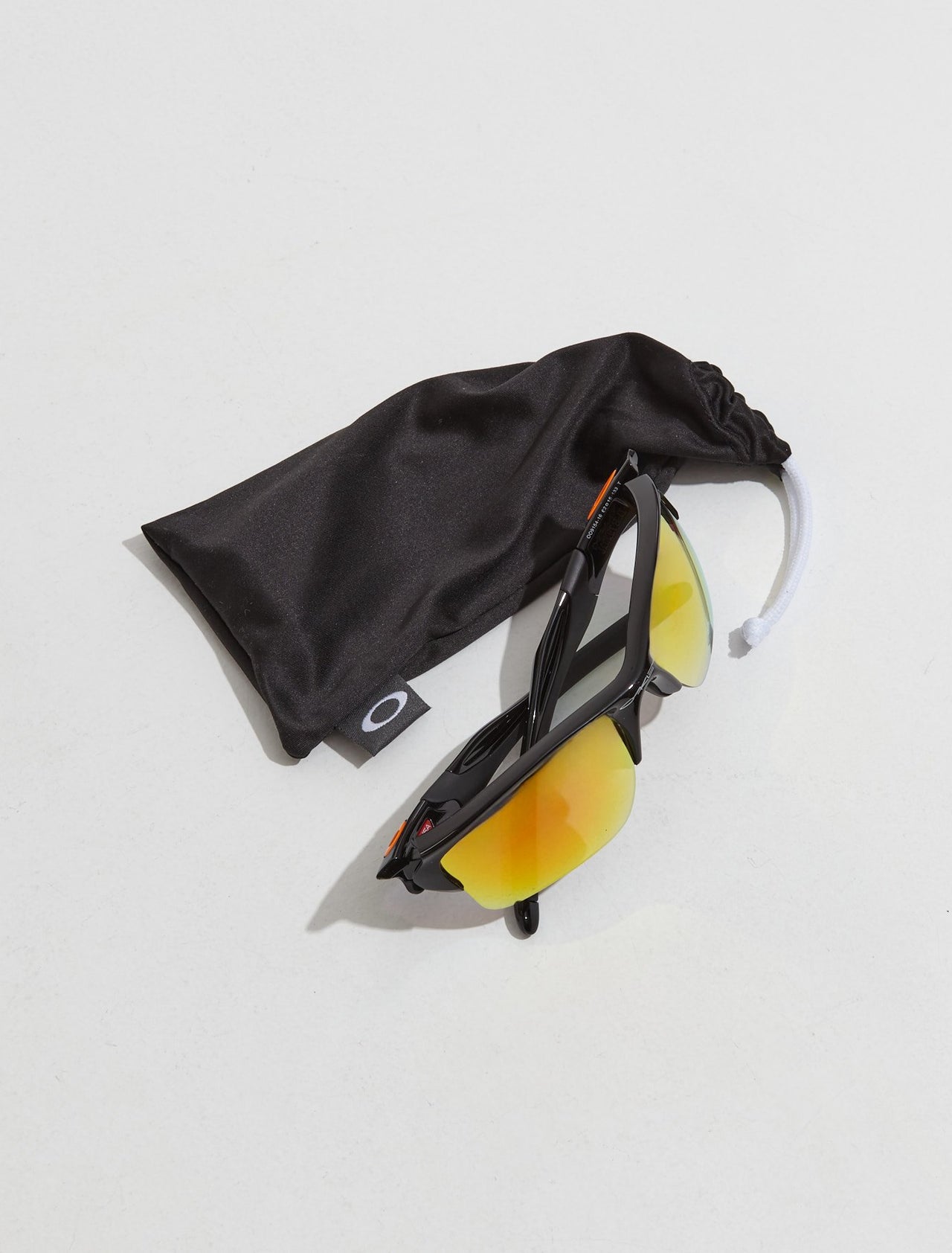 Half Jacket 2.0 XL in Polished Black with Fire Iridium Polarized Lenses