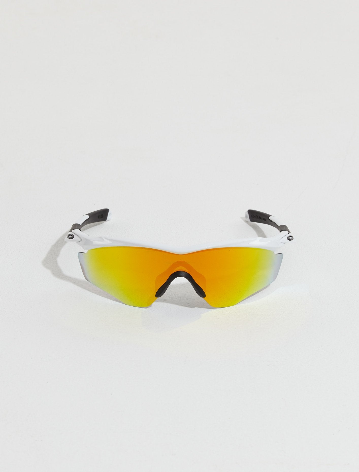 M2 Frame XL in Polished White with Fire Iridium Polarized Lenses