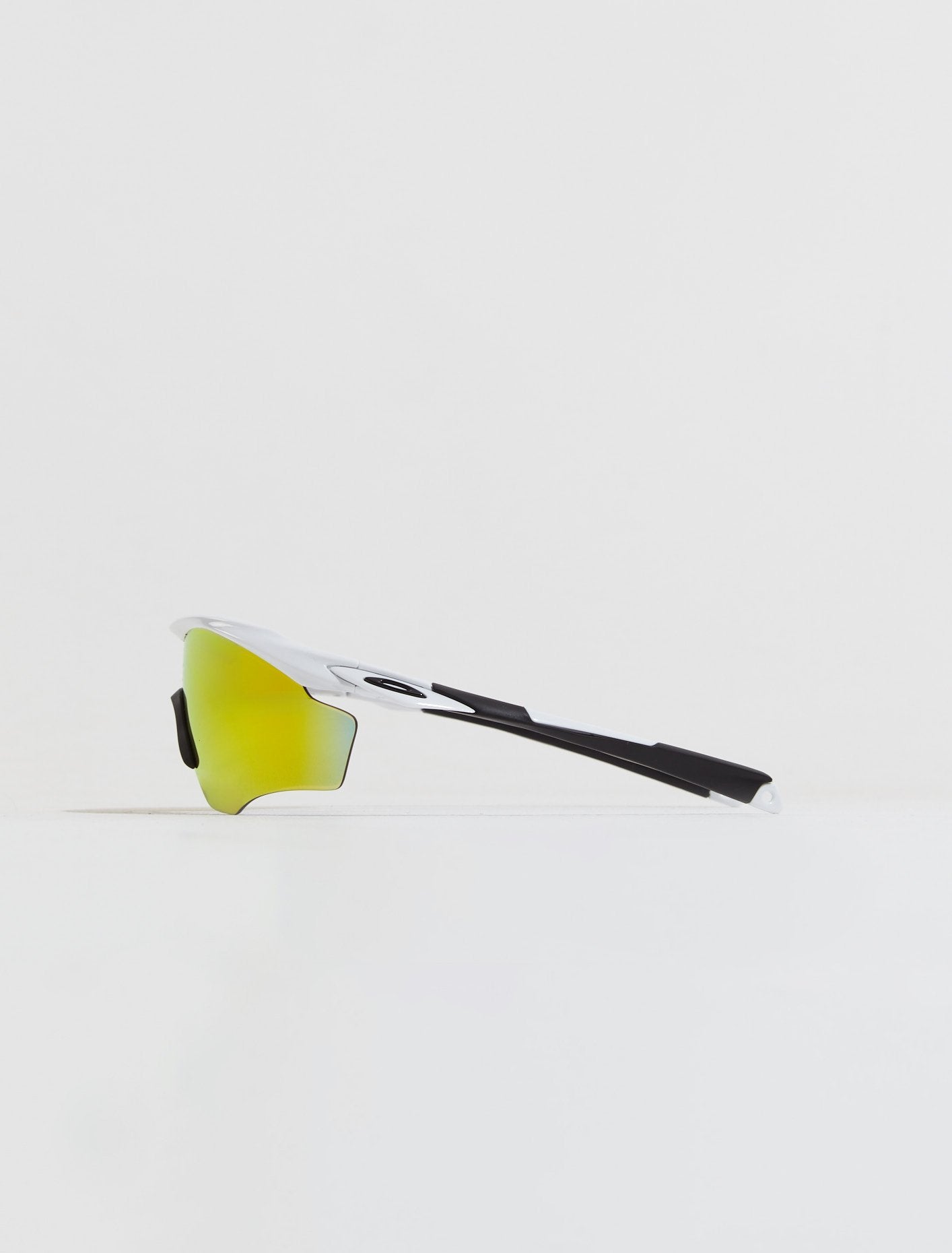 M2 Frame XL in Polished White with Fire Iridium Polarized Lenses