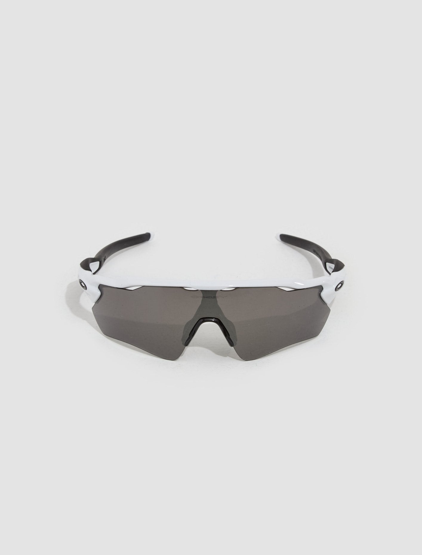 Radar EV Path in Polished White with Prizm Black Polarized Lenses