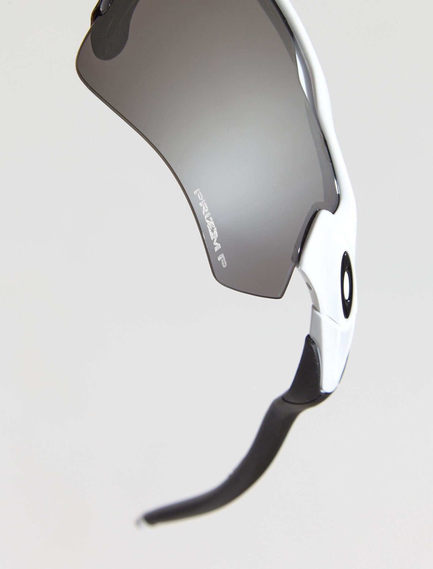 Radar EV Path in Polished White with Prizm Black Polarized Lenses