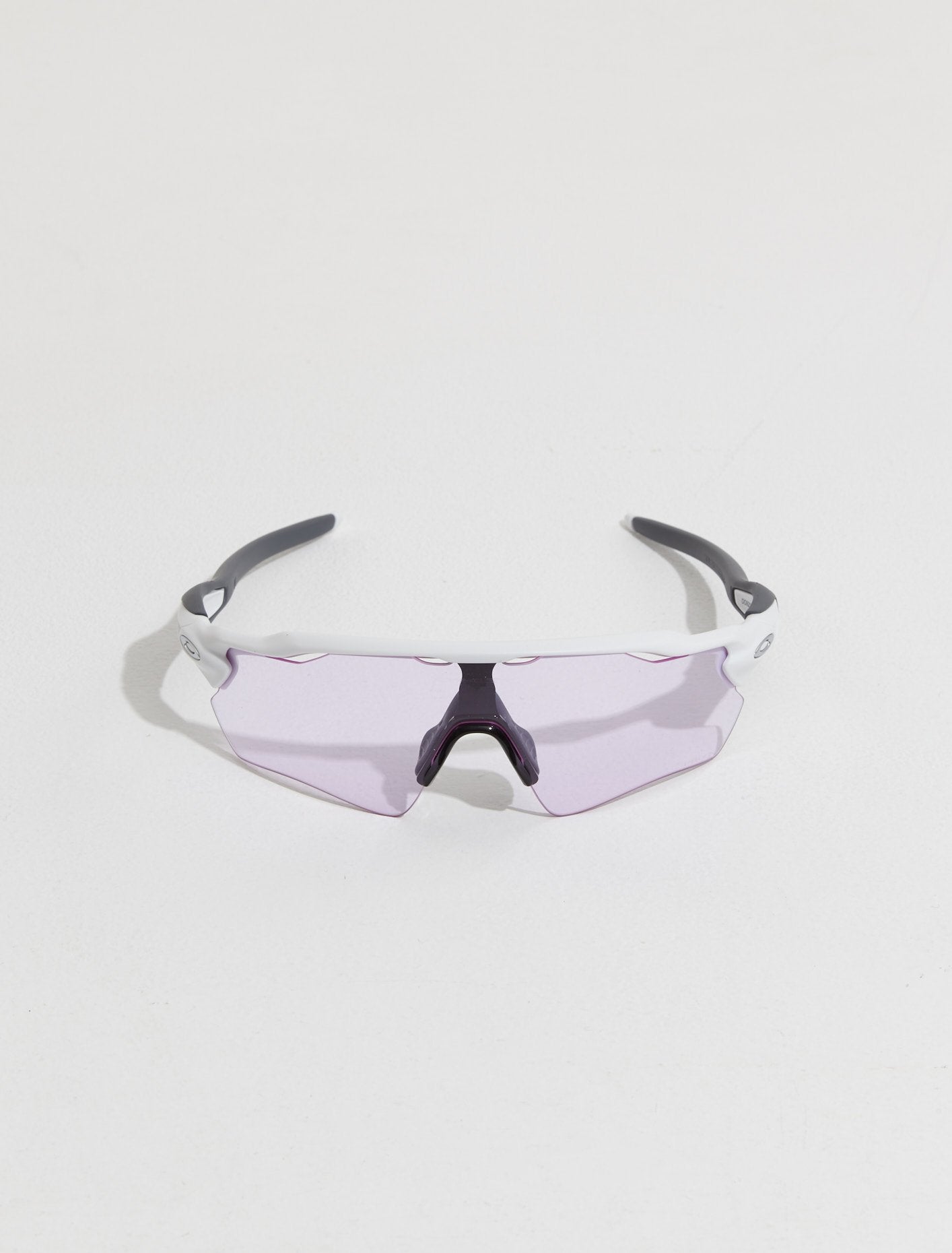 Radar EV Path in Matte White with Prizm Low Light Lenses