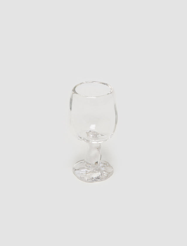 Addled Wine Glass Large in Clear