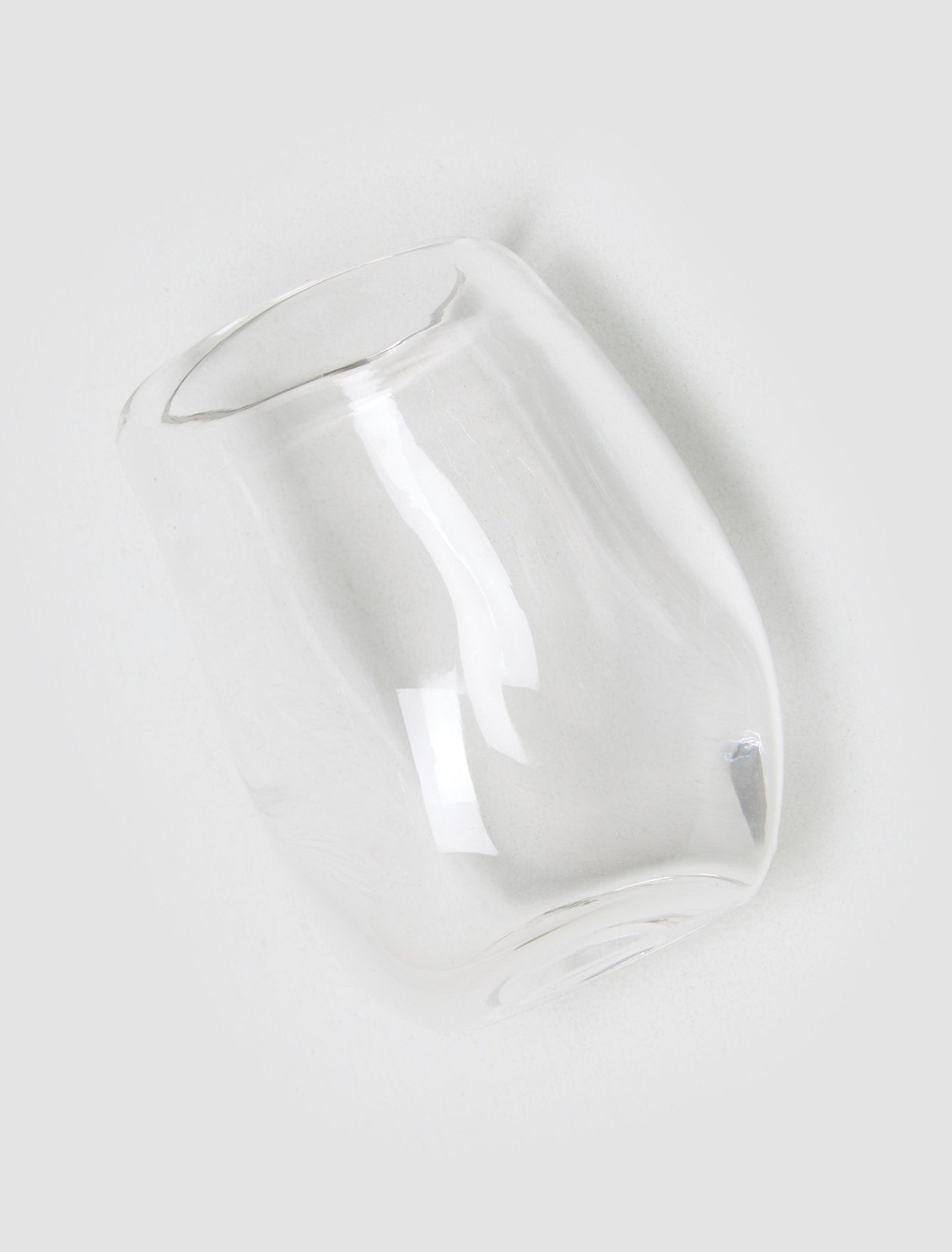 Addled Water Glass Small in Clear